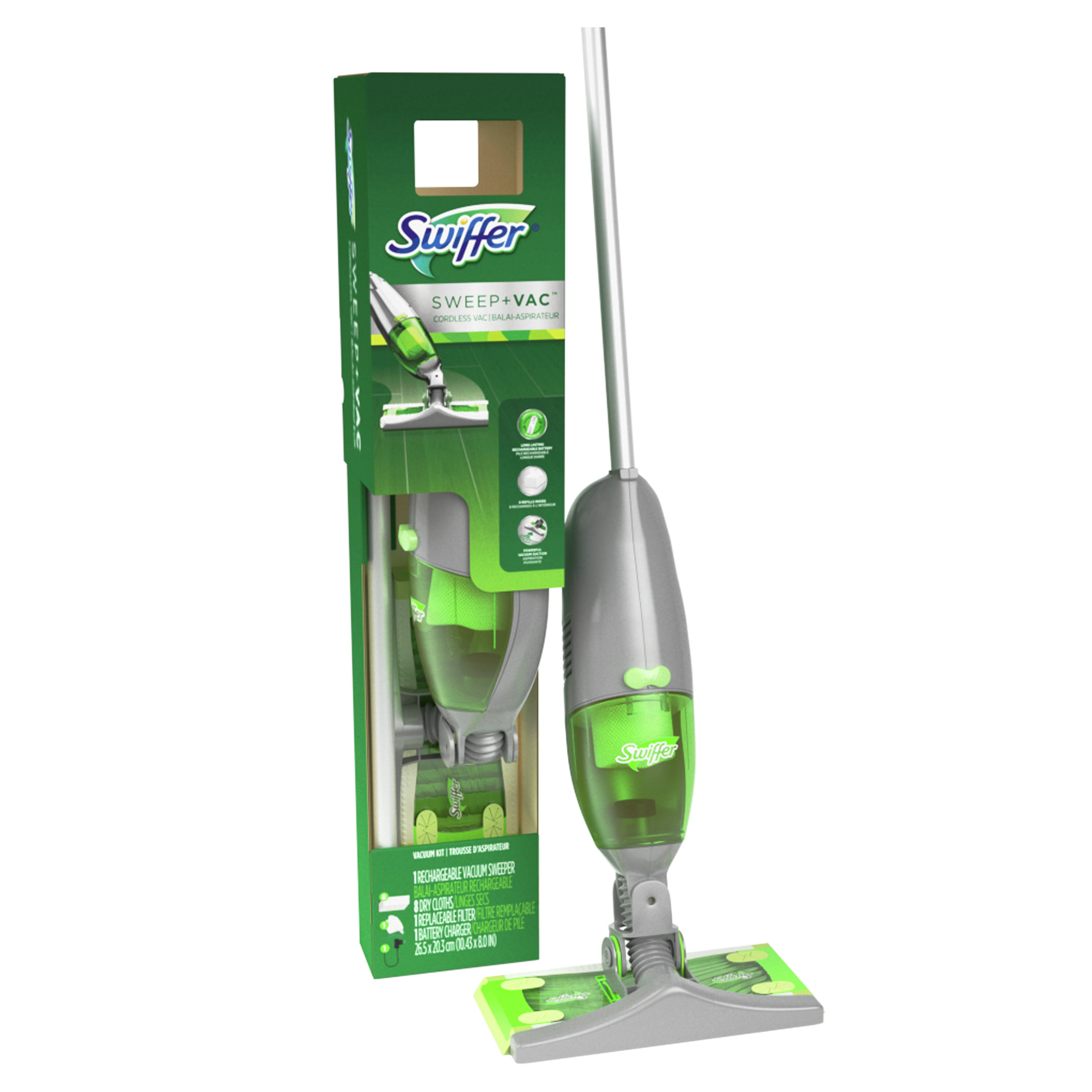 Swiffer Sweep+Vac Vacuum Sweeper, Rechargeable