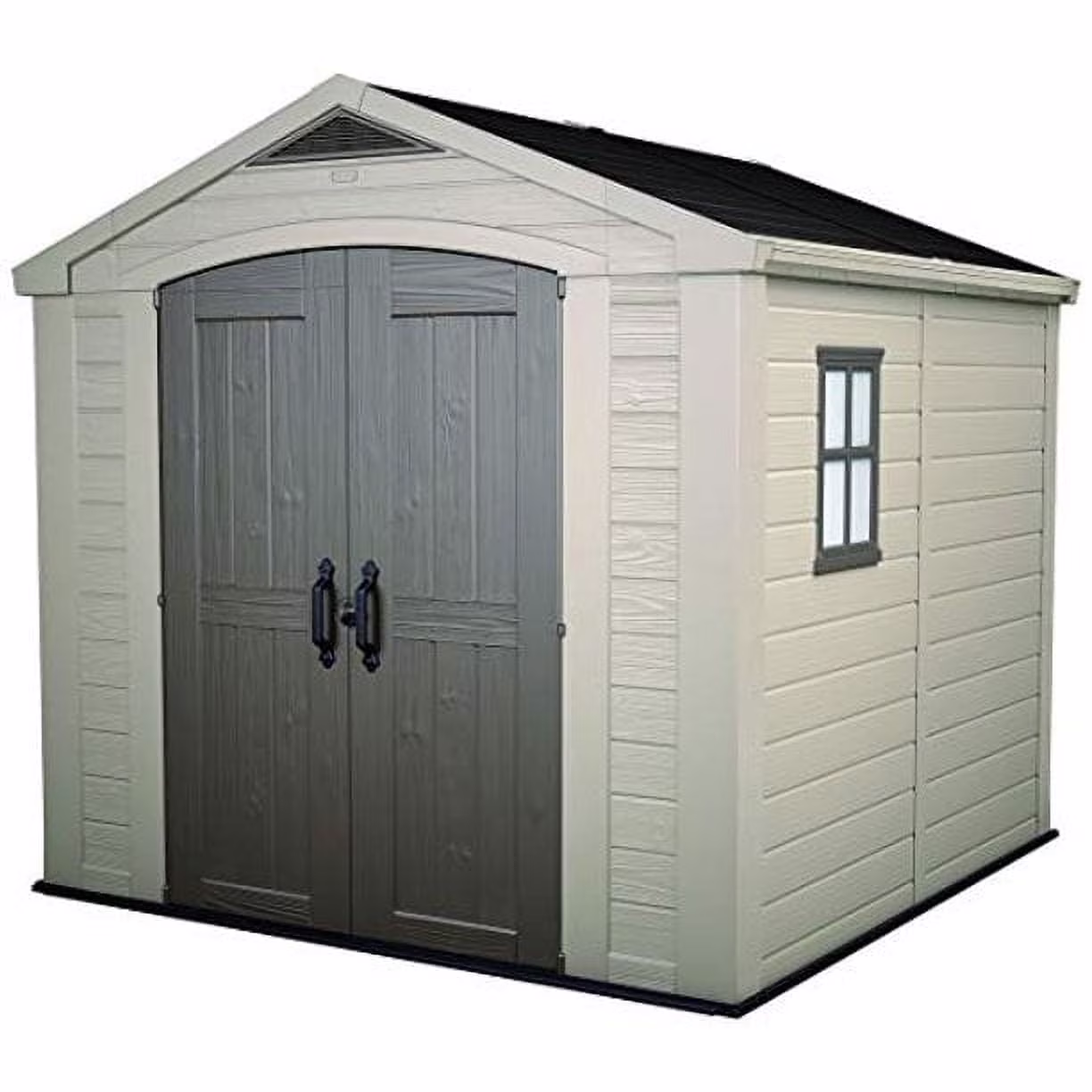 Factor 8 x 11 Foot All Weather Resin Outdoor Storage Shed, Taupe(8 x 11) - Image 5