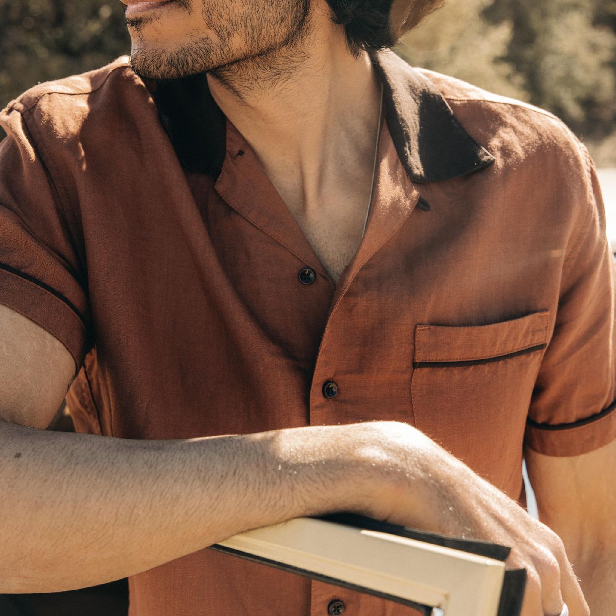 La chemise Palmer en guajillo séché