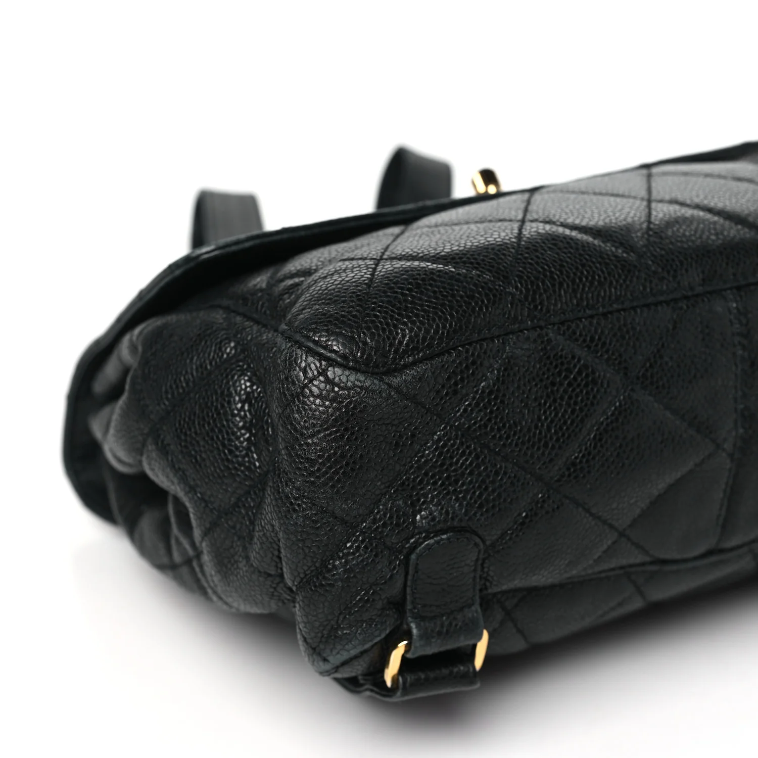 Caviar Quilted Backpack Black