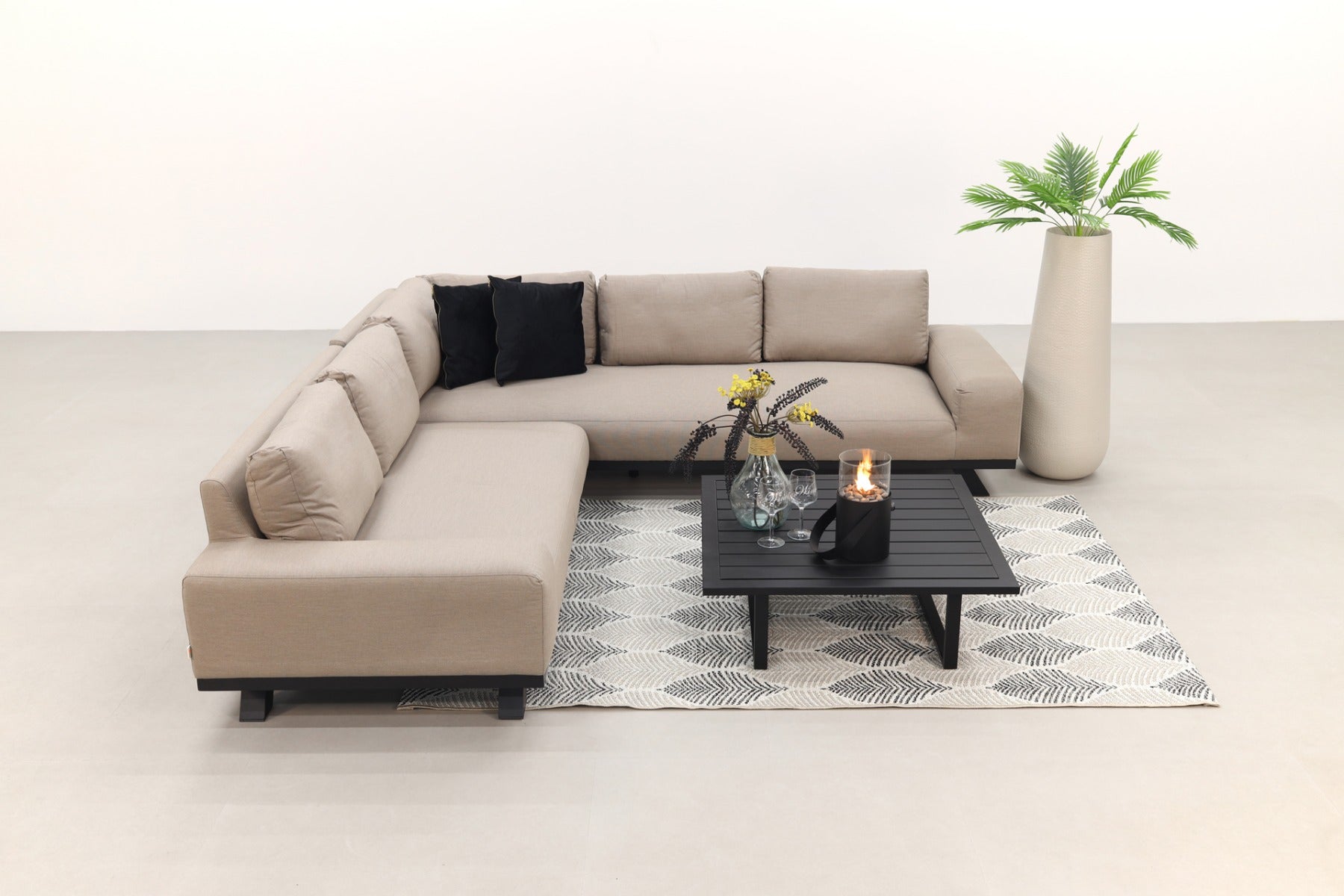 VDG Barcelona Cuba Sunbrella loungeset - Taupe