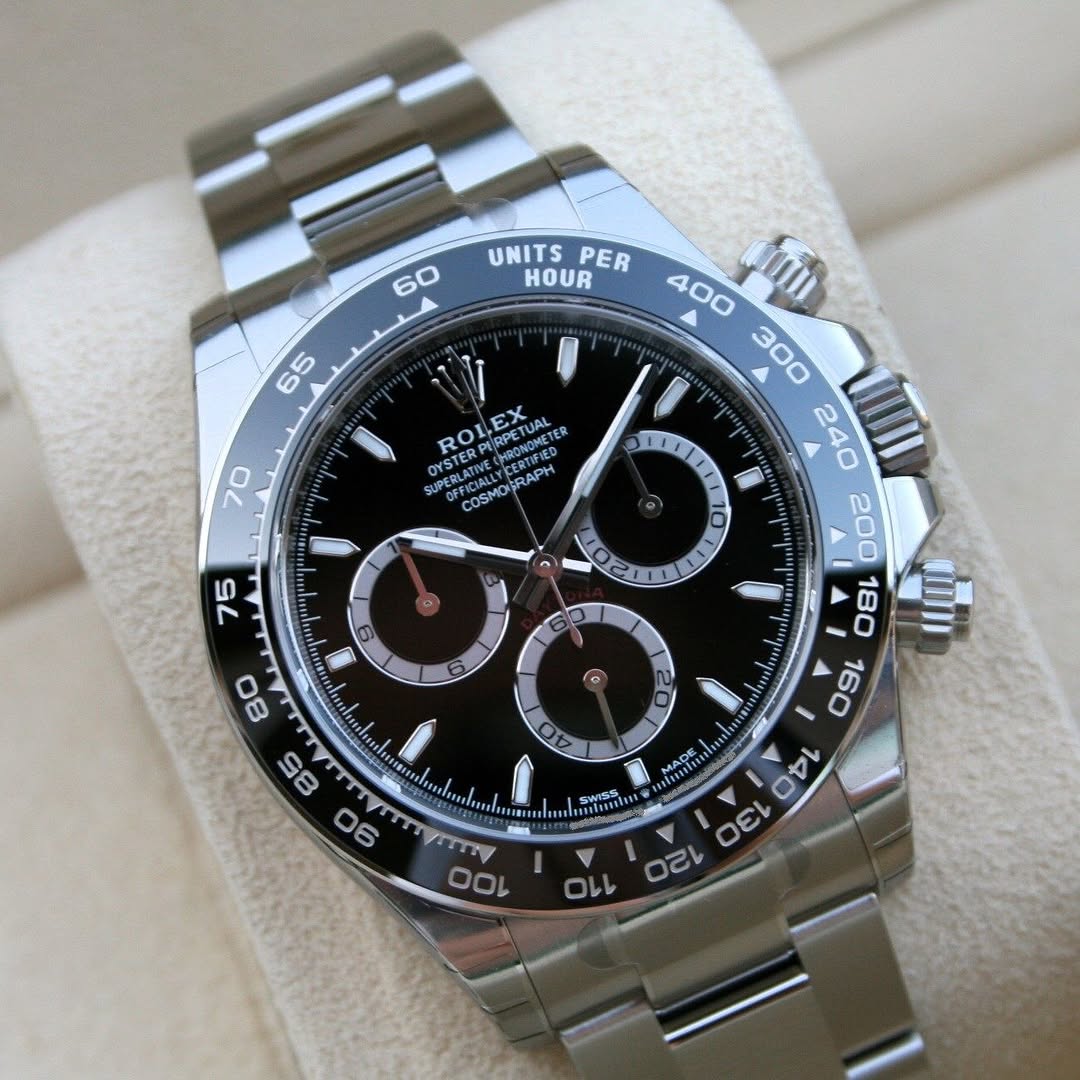 [Super Clone]Rolex Daytona 40mm Stainless Steel Black Dial  m126500ln-0002