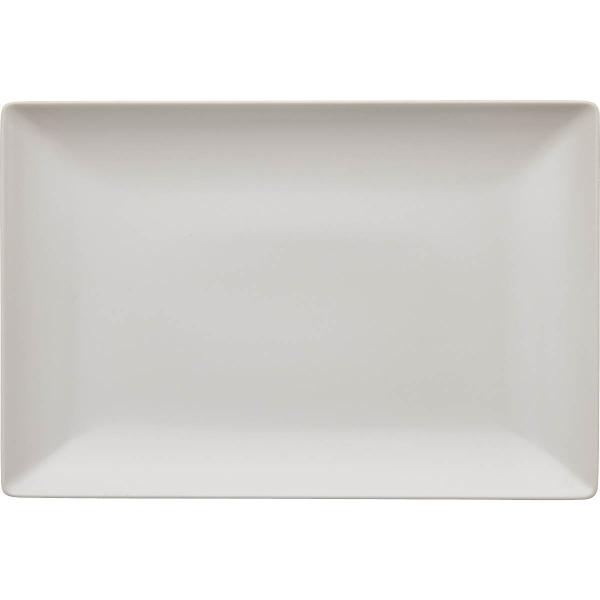 Quadro tallerken 30x20 cm hvit
