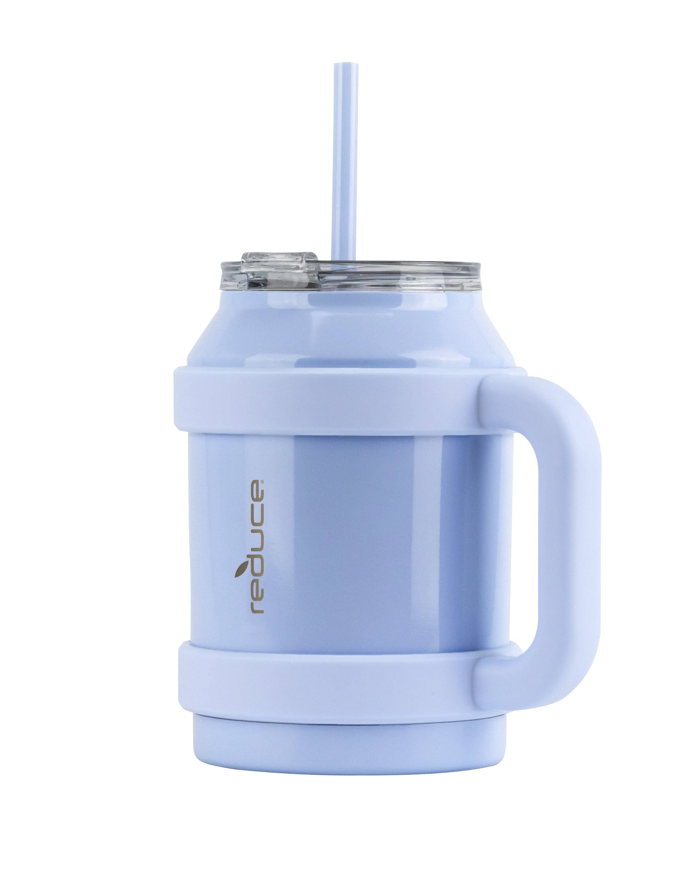 Reduce Cold1 Vacuum Insulated Stainless Steel Mug with Lid & Straw - Glacier 50 oz