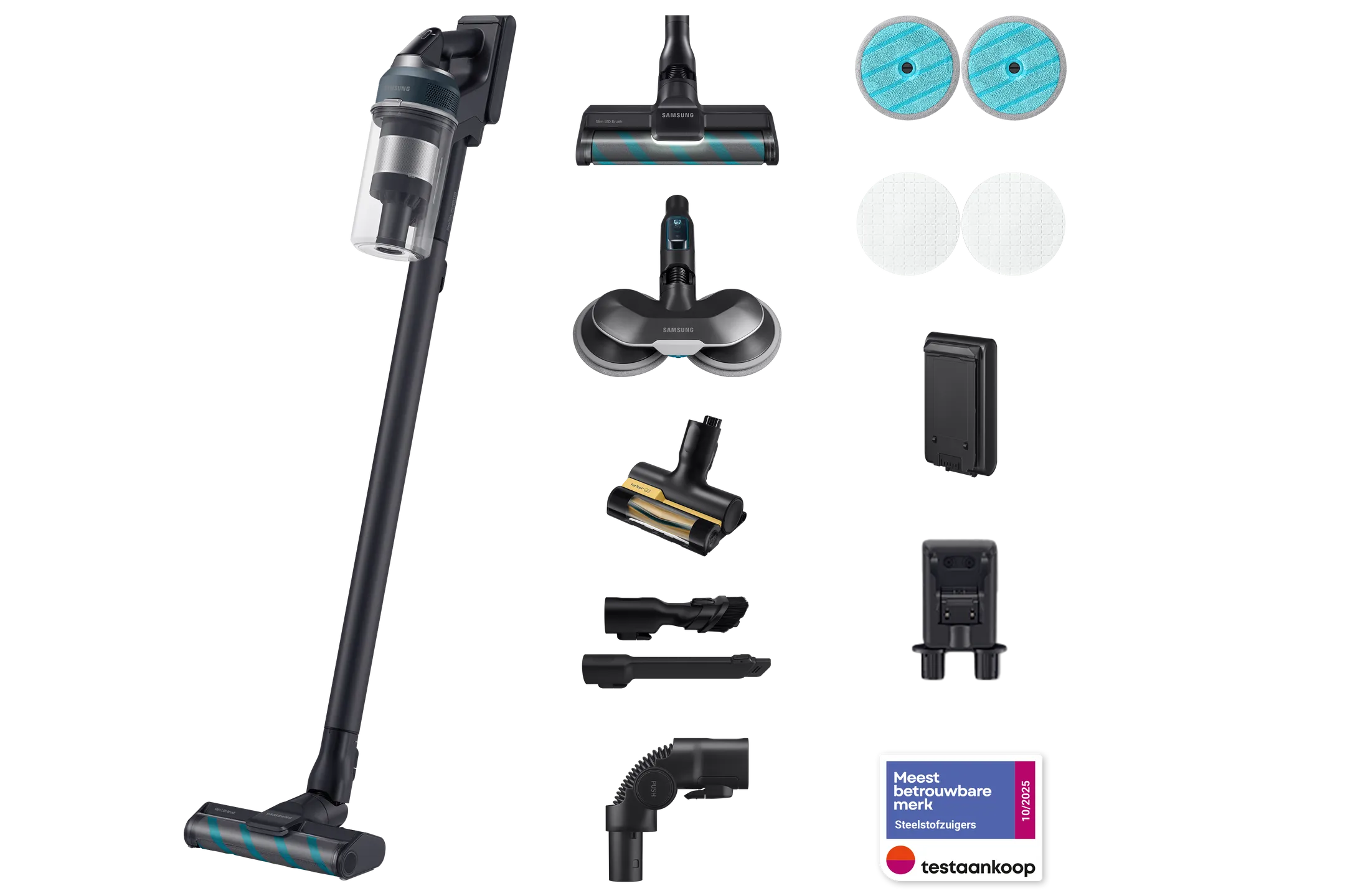 Samsung Steelstofzuiger Jet 85 Premium VS20C852FTB/WA