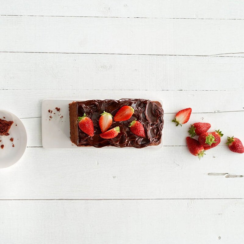 Bakeform i silikon rektangulær 24 cm svart