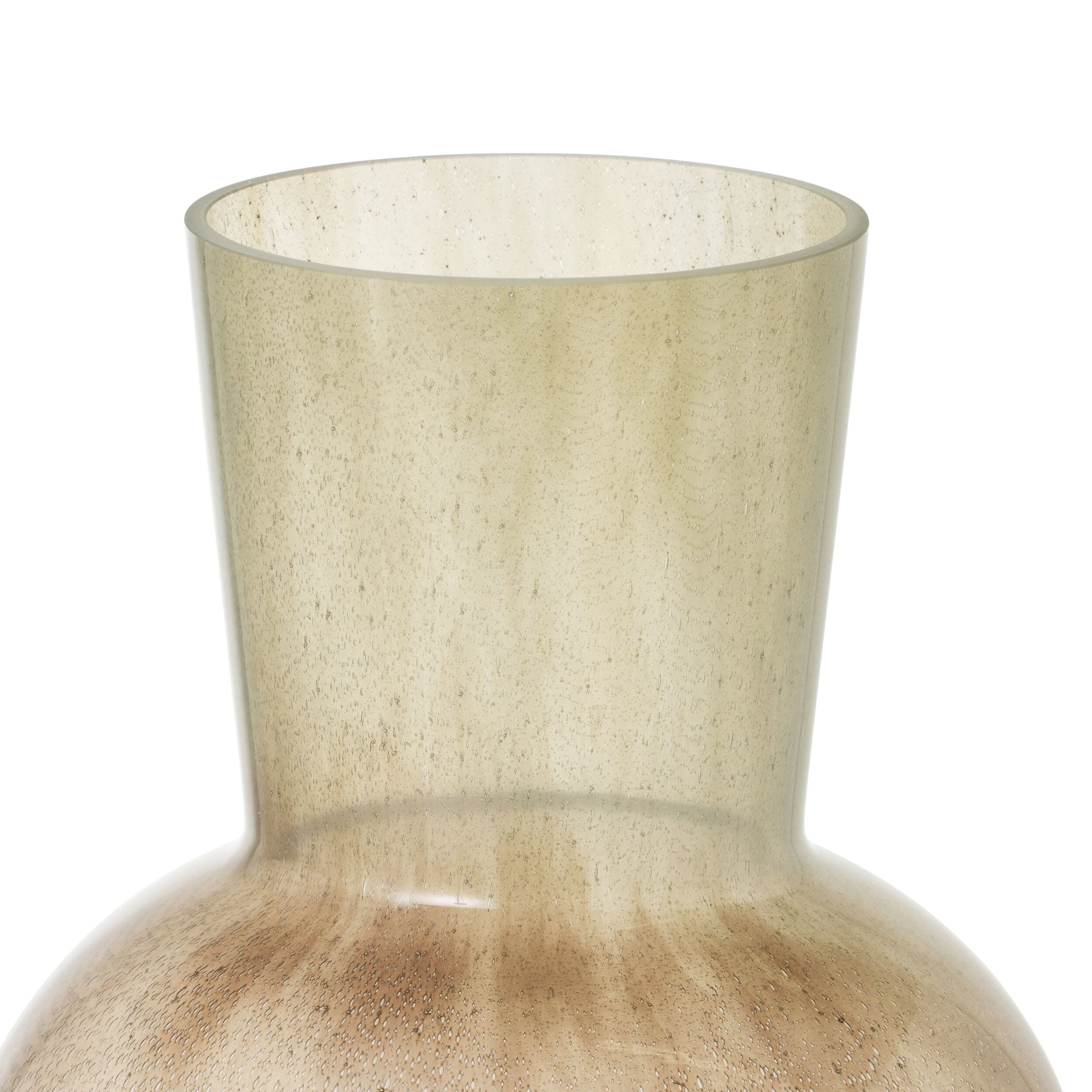 Spindle Ombre Glass Vase Rust Large