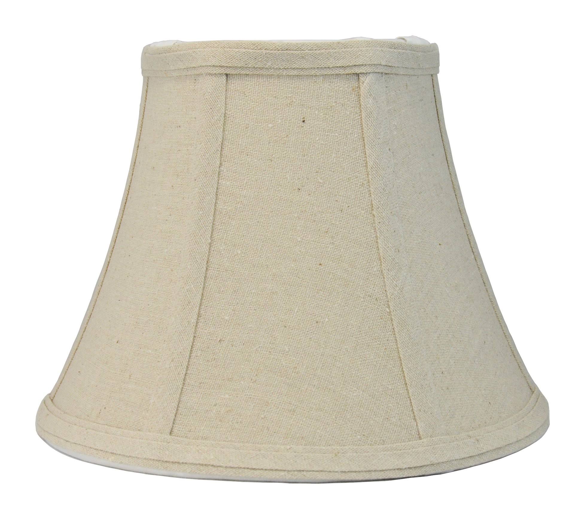 Urbanest Softback Bell Lampshade Natural Linen 5x9x7 Spider Fitter