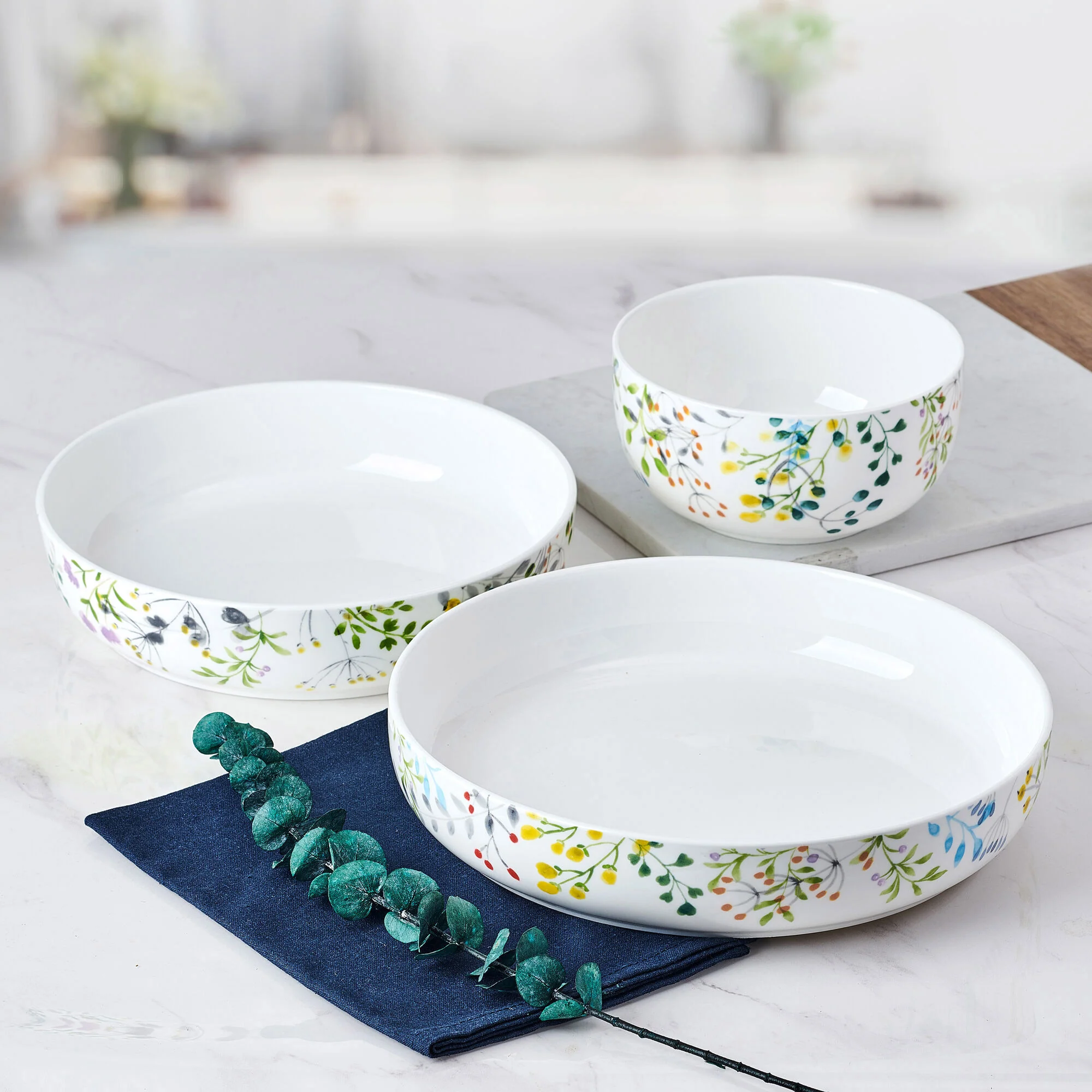 Mikasa Tivoli Garden Bone China 9-piece Bowl Set