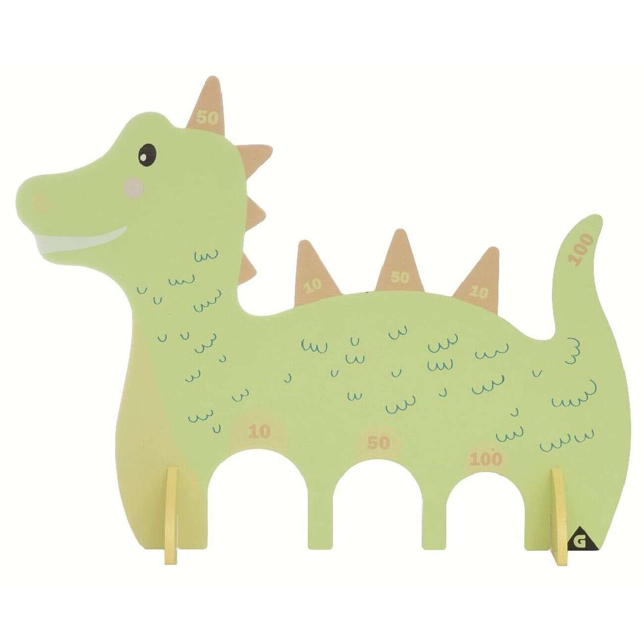 Jeu de croquet dinosaure 2-en-1 en bois