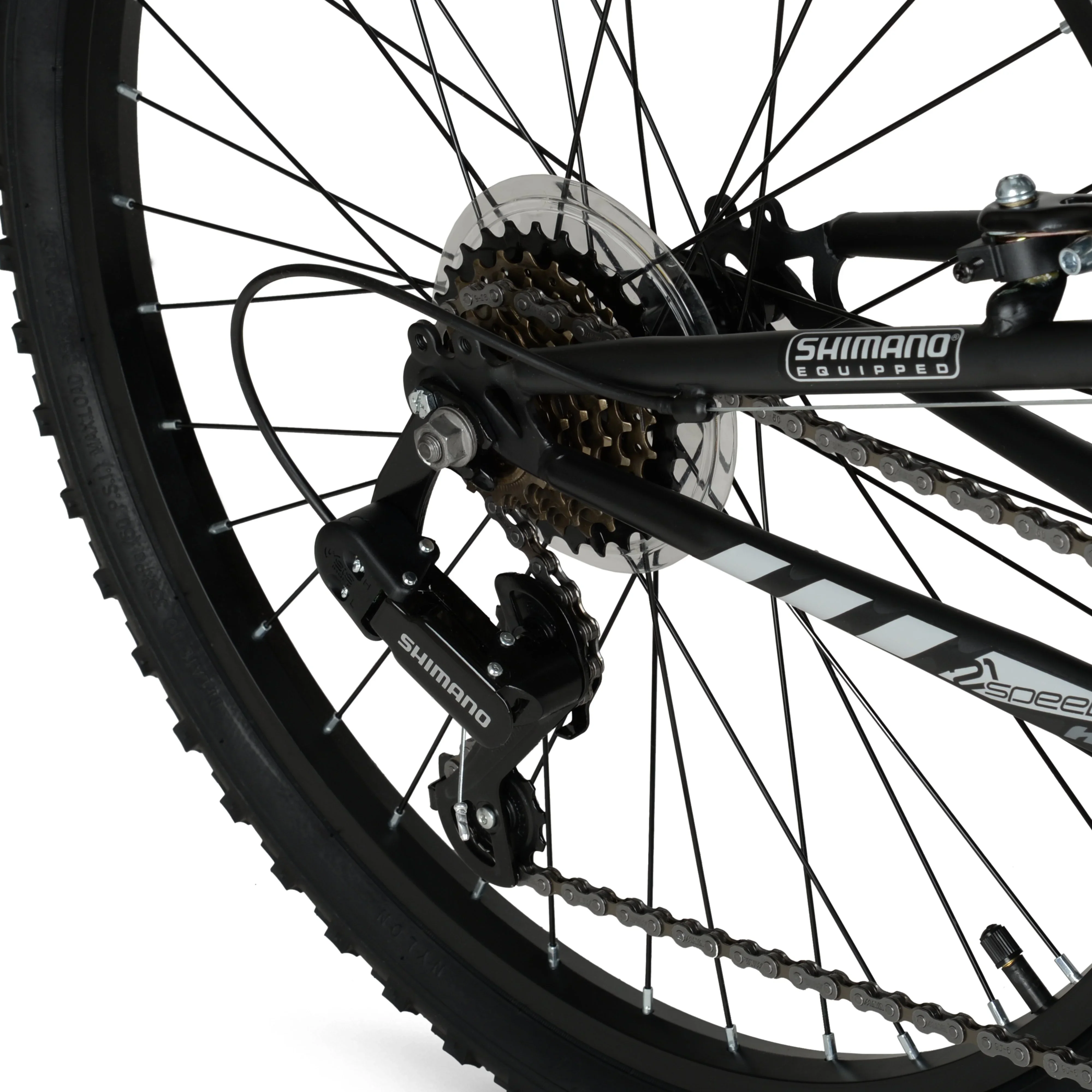 24 Hyper Bicycles Havoc Mountain Bike, Youth/Adult, Recommended Ages 10-14 Years Old, Black