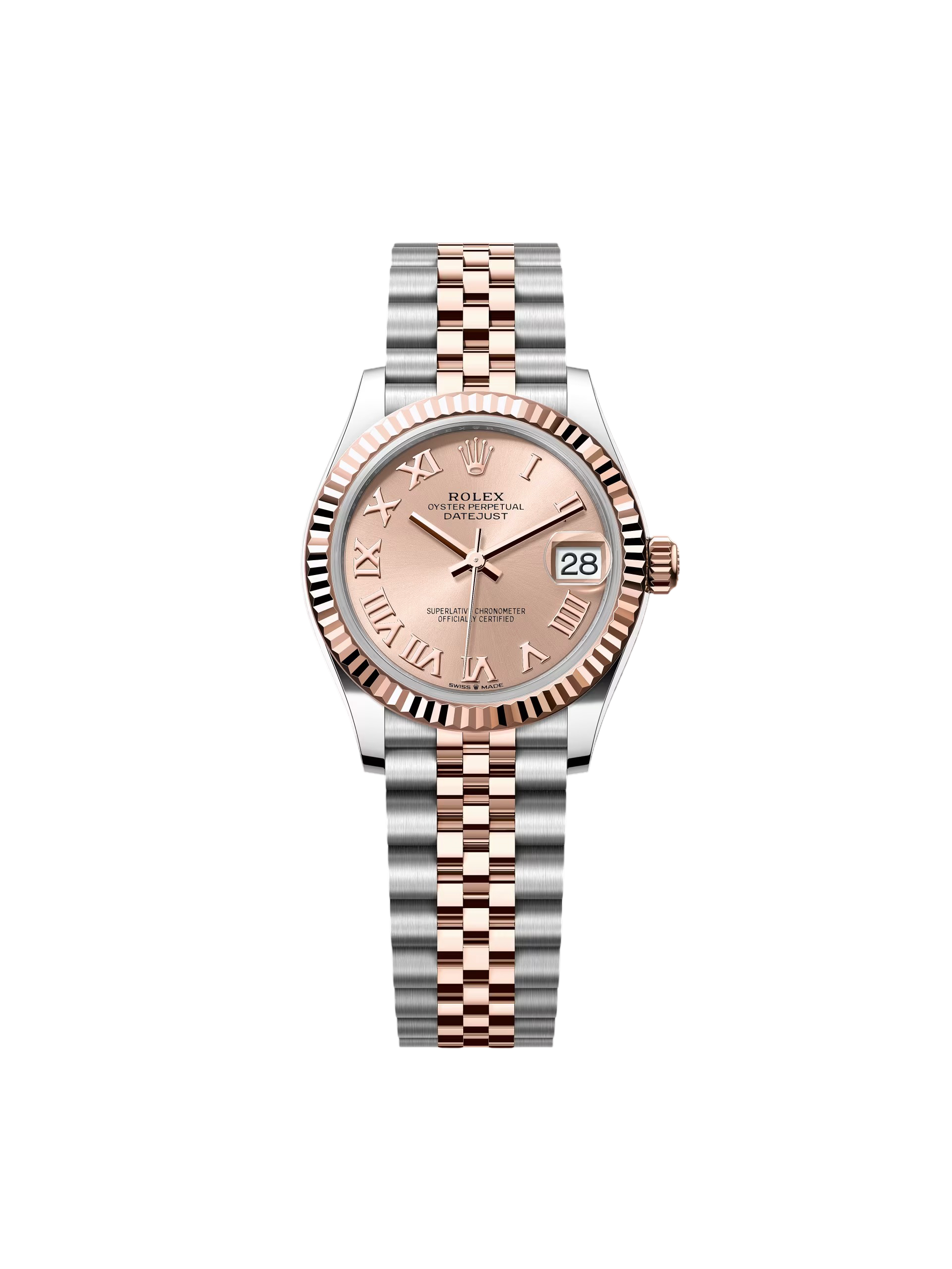 【Super Clone】RLX Datejust m278271-0005/0006 Rose 31mm Dial Oyster Bracelet Watch