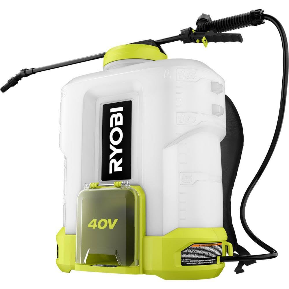 Ryobi 40V Cordless Battery 4 gal. Backpack Chemical Sprayer (Tool Only)