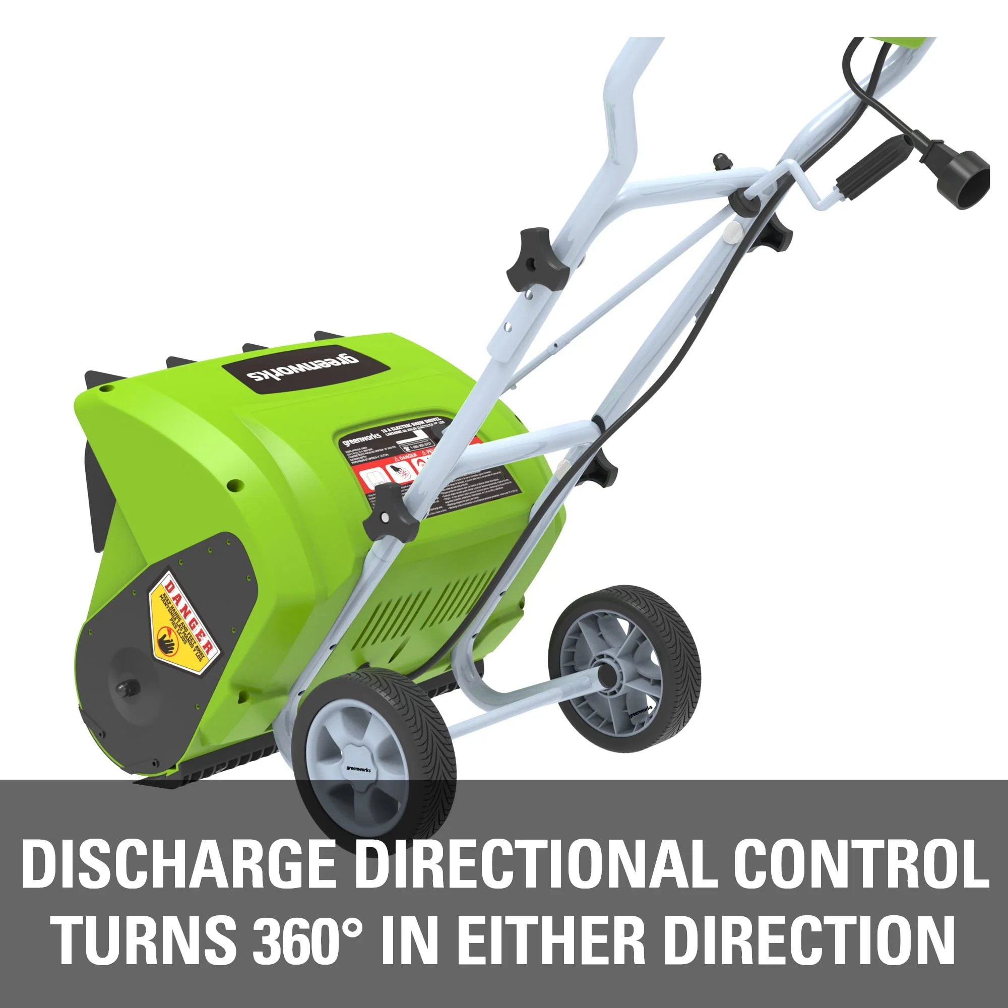 10 Amp 16-inch Corded Electric Snow Blower, 26022 - Image 5