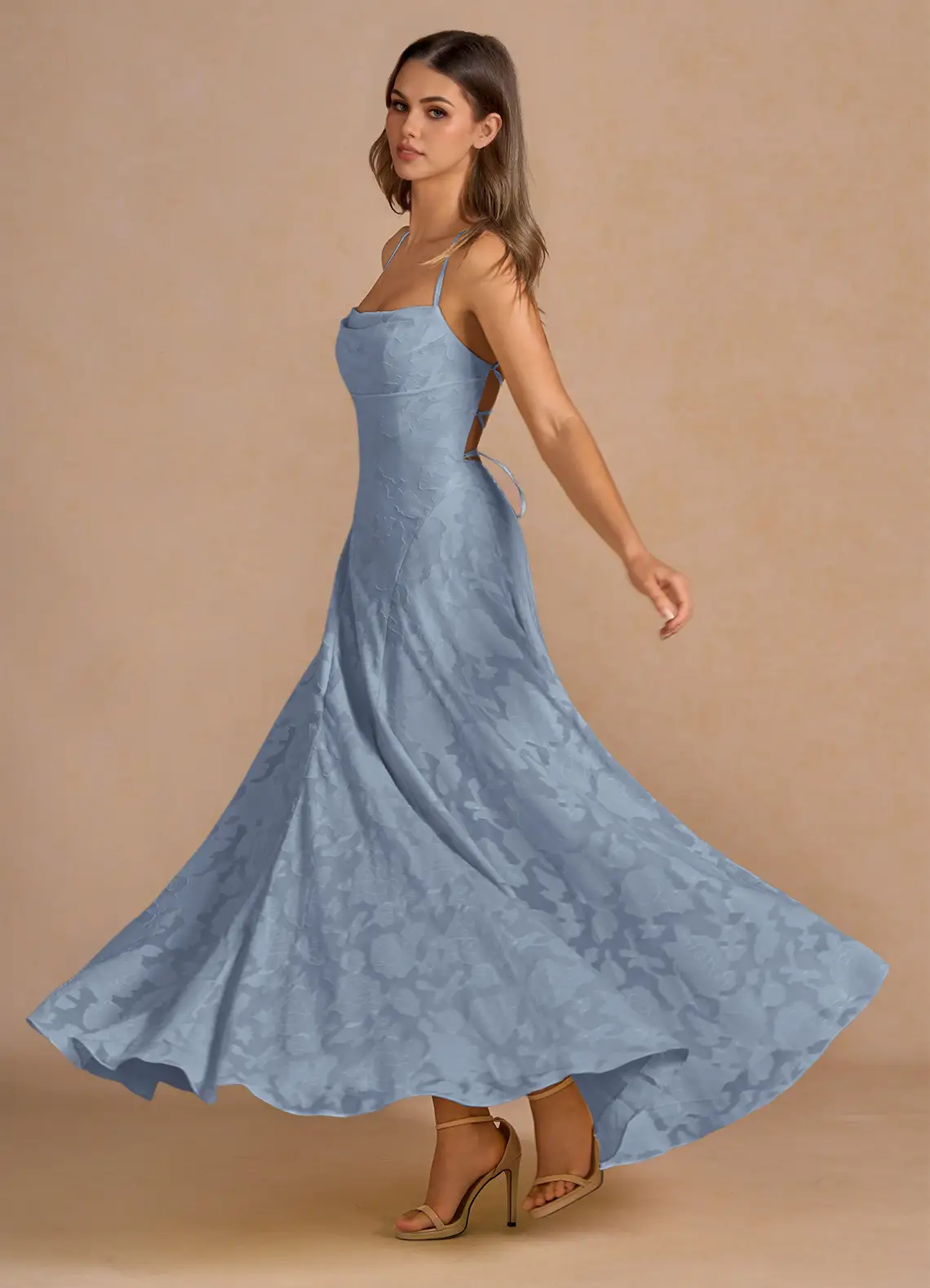 Irelia Powder Blue Maxi Dress
