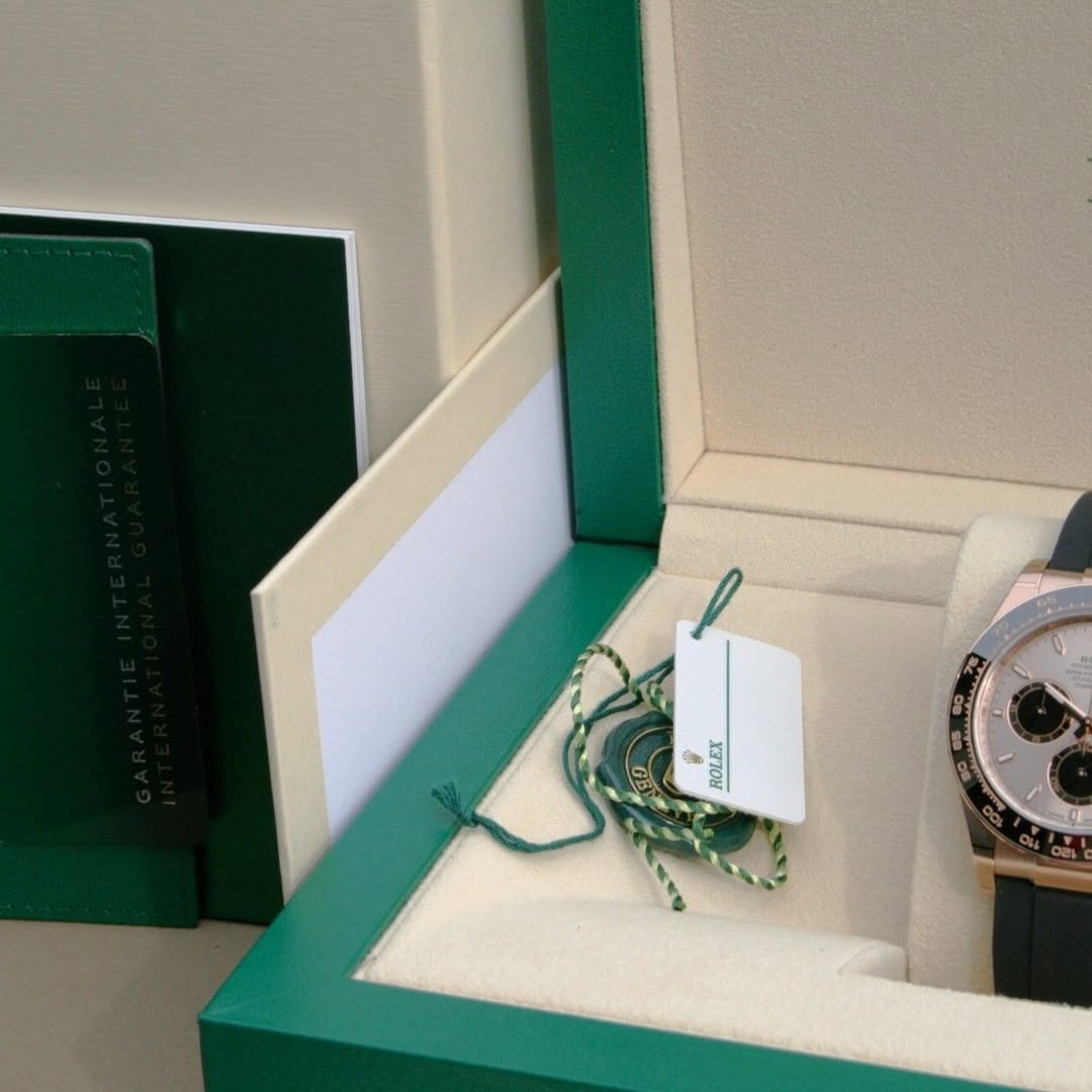 [Super Clone]ROLEX Daytona Rose Gold/Ceramic /Sundust /Oysterfiex  m126515LN-0006