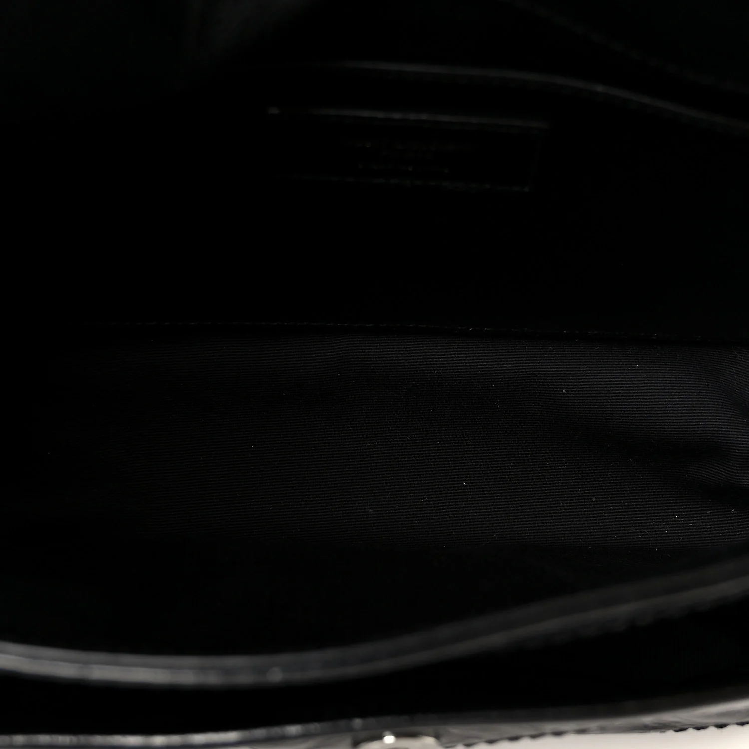 Crinkled Calfskin Matelasse Monogram Baby Niki Chain Satchel Black