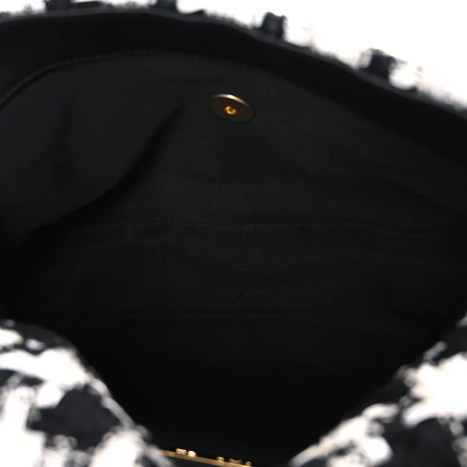 Tweed Quilted Large Chanel 19 Flap Black Ecru White