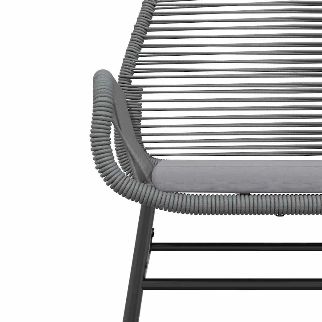 Vidaxl 7 Piece Patio Dining Set with Cushions Black Poly Rattan Glass