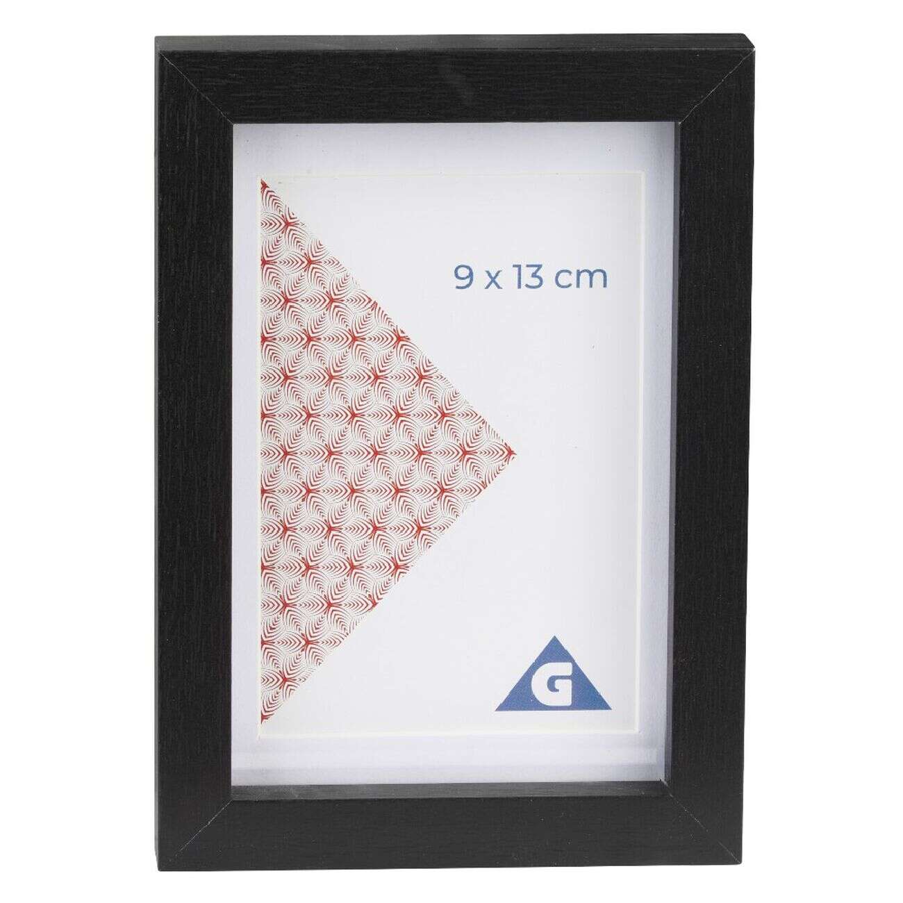 Cadre photo bois noir 12x17cm pour photo 9x13cm