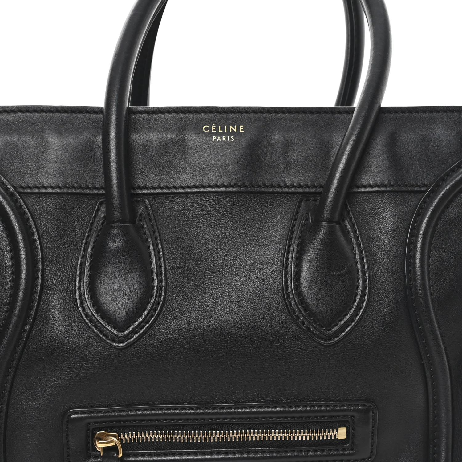 Smooth Calfskin Mini Luggage Black