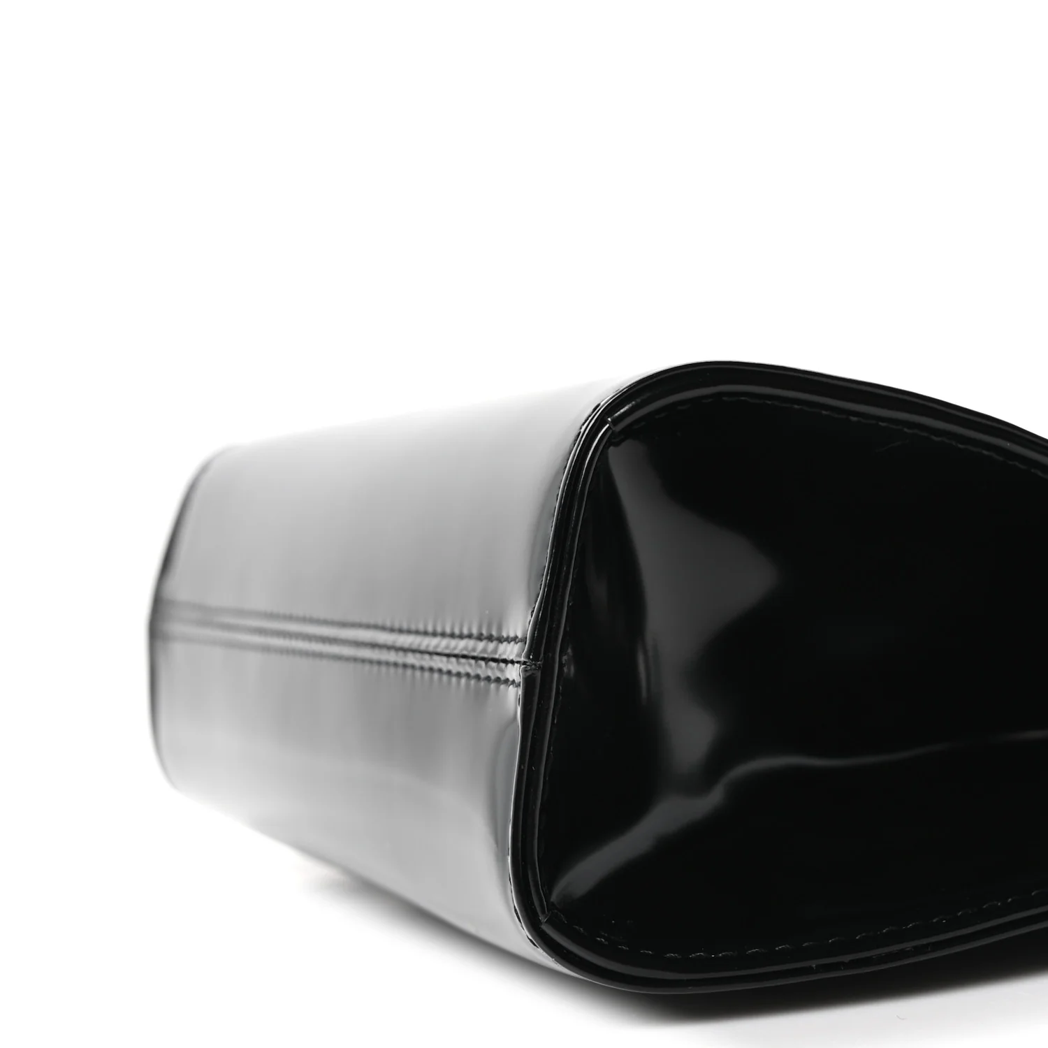 Brushed Calfskin Mini Wanda Top Handle Bag Black