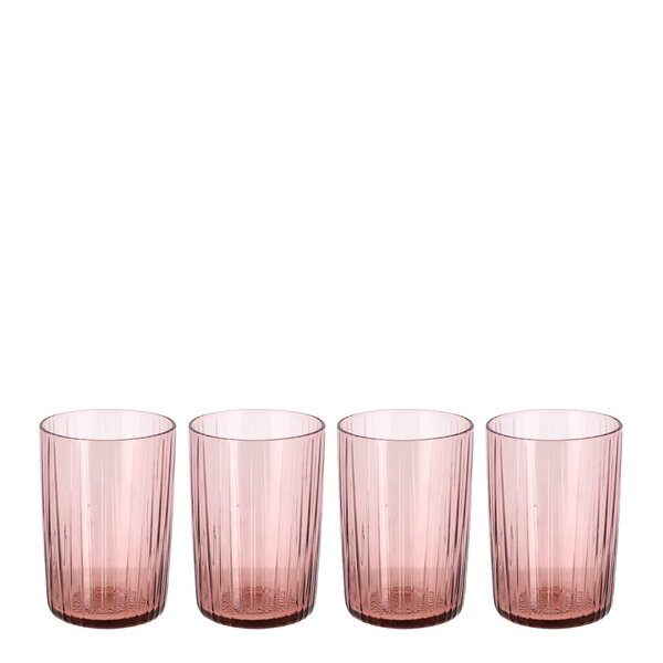 Kusintha vannglass 28 cl 4 stk pink