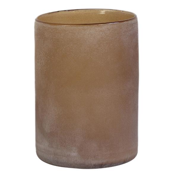 Frost lyslykt 13x19 cm brown