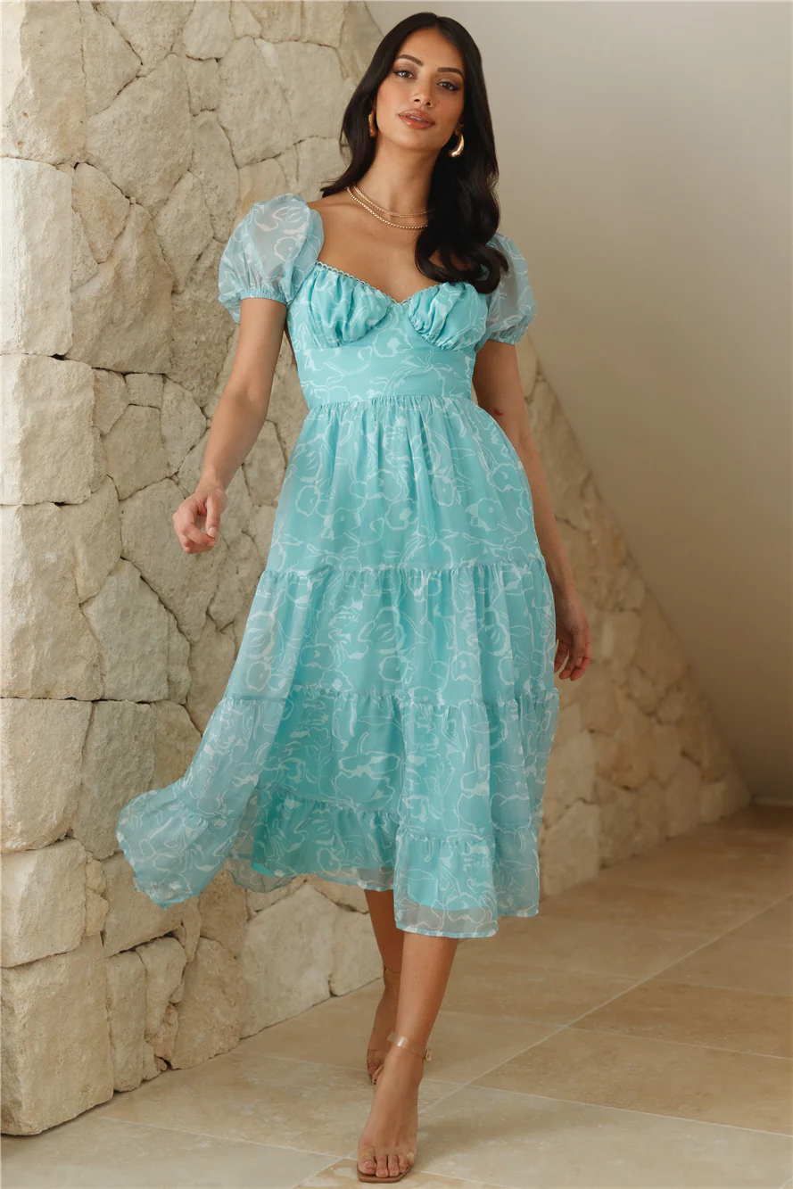 Amazing Smile Midi Dress Sage