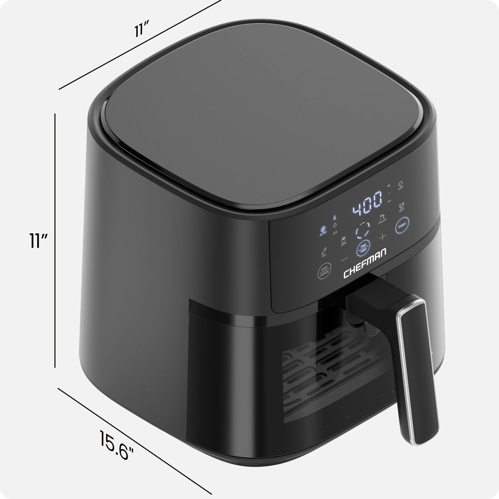 TurboFry Touch 6-Quart Easy-View Air Fryer