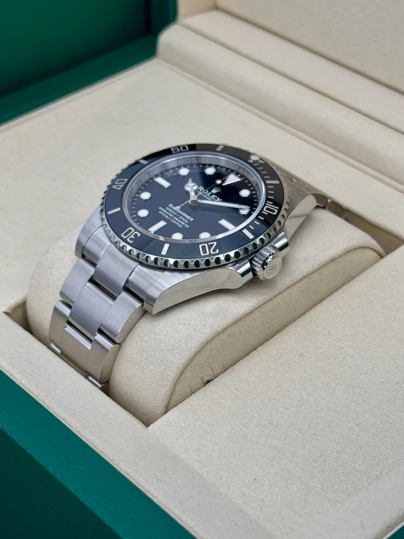 [Super Clone]Rolex Submariner 41mm No Date Stainless Steel Black Dial Black Bezel - 124060
