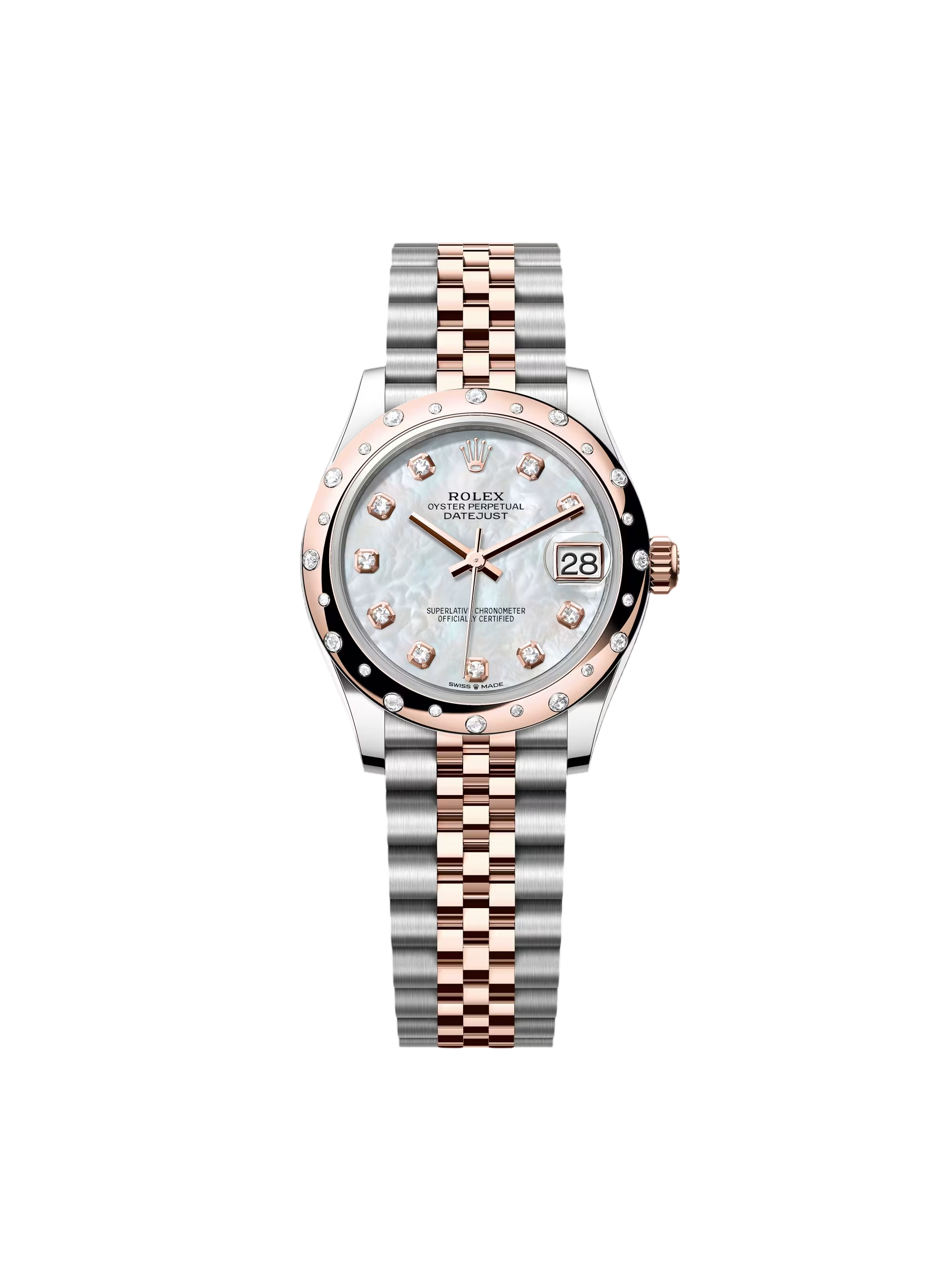 【Super Clone】RLX Datejust m278341-0025/0026 Mother-of-Pearl Dial 31mm Jubilee Bracelet