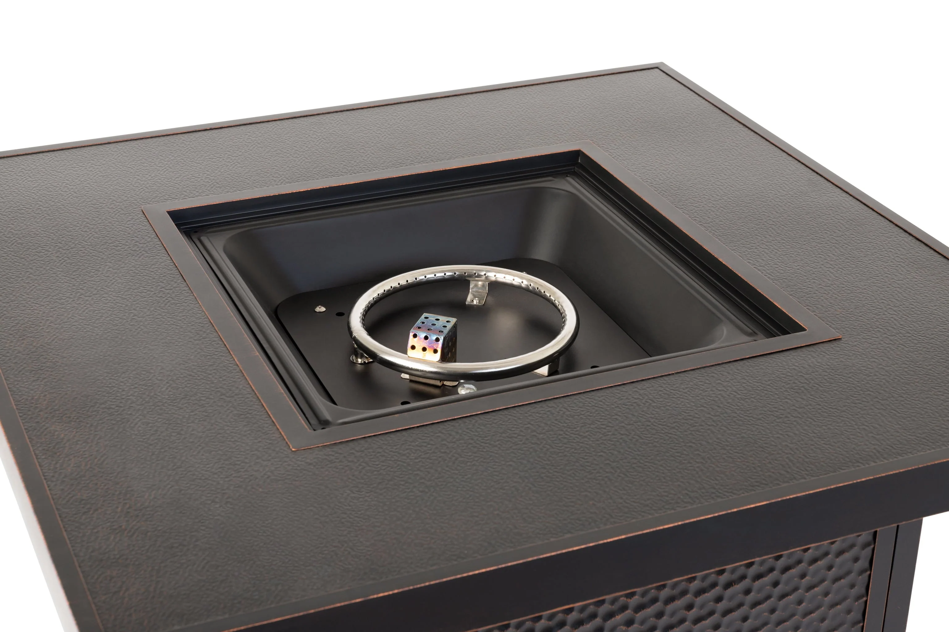 Weyland Square Aluminum Propane Gas Fire Pit - Image 7