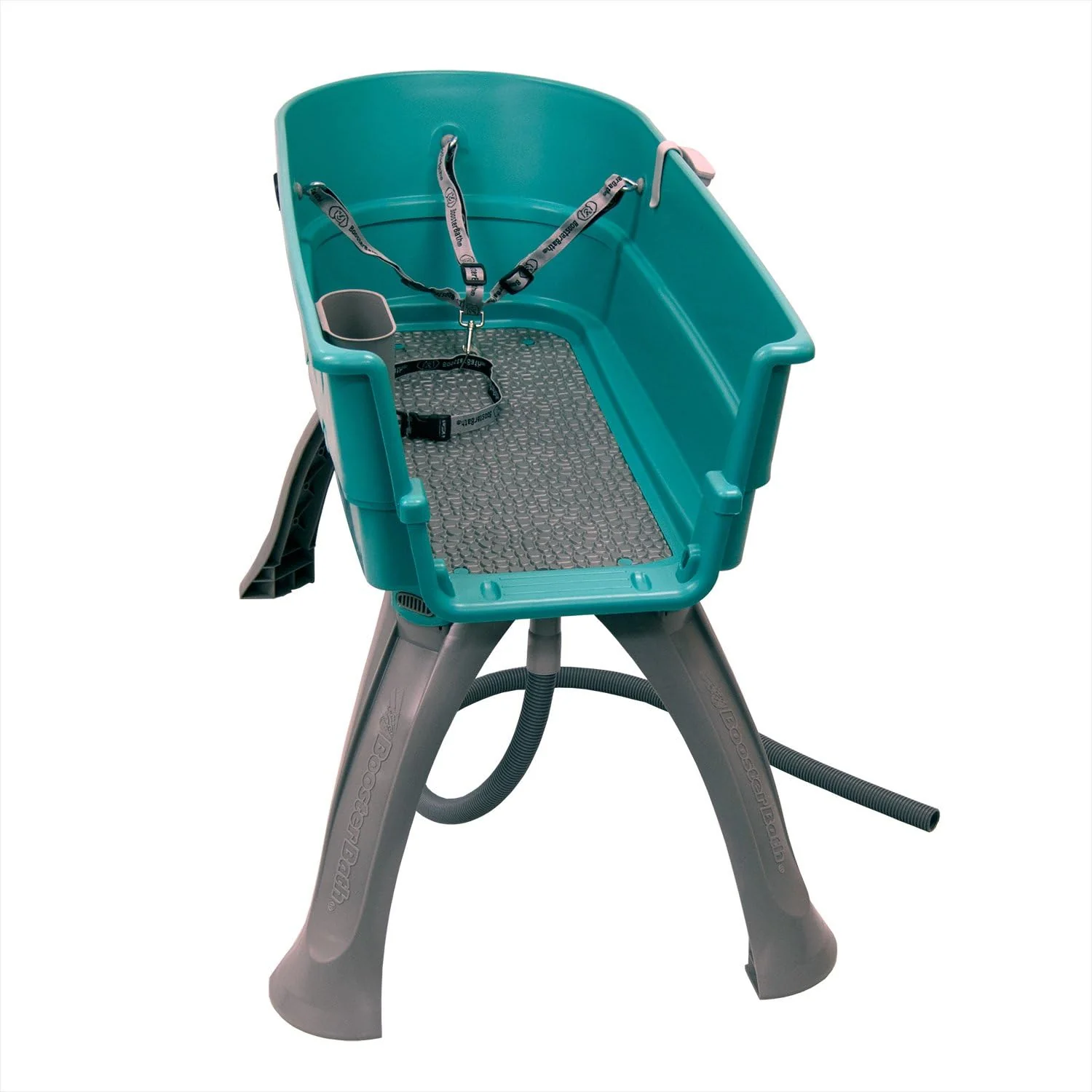Baignoire surélevée pour animaux de compagnie, grand escalier turquoise combiné