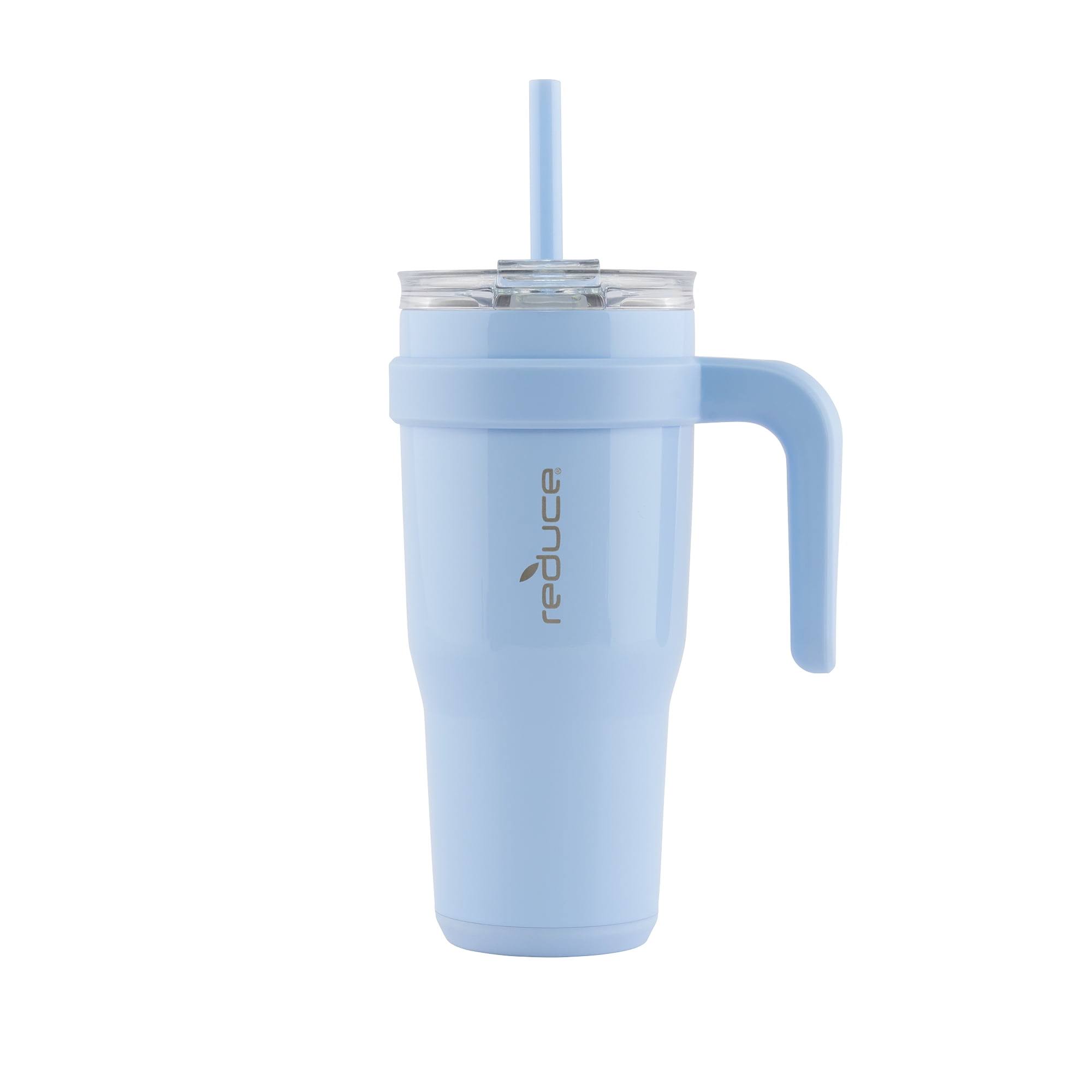 Reduce Vacuum Insulated Stainless Steel Cold1 Mug with Lid & Straw - Glacier - 24 fl oz
