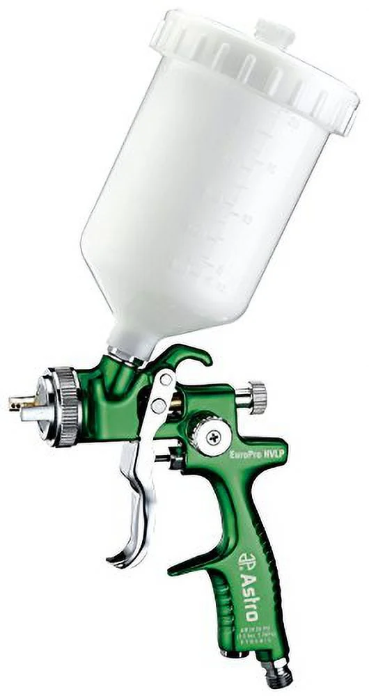 Astro Pneumatic EuroPro Forged HVLP 1.9mm Spray Gun w/ Plastic Cup
