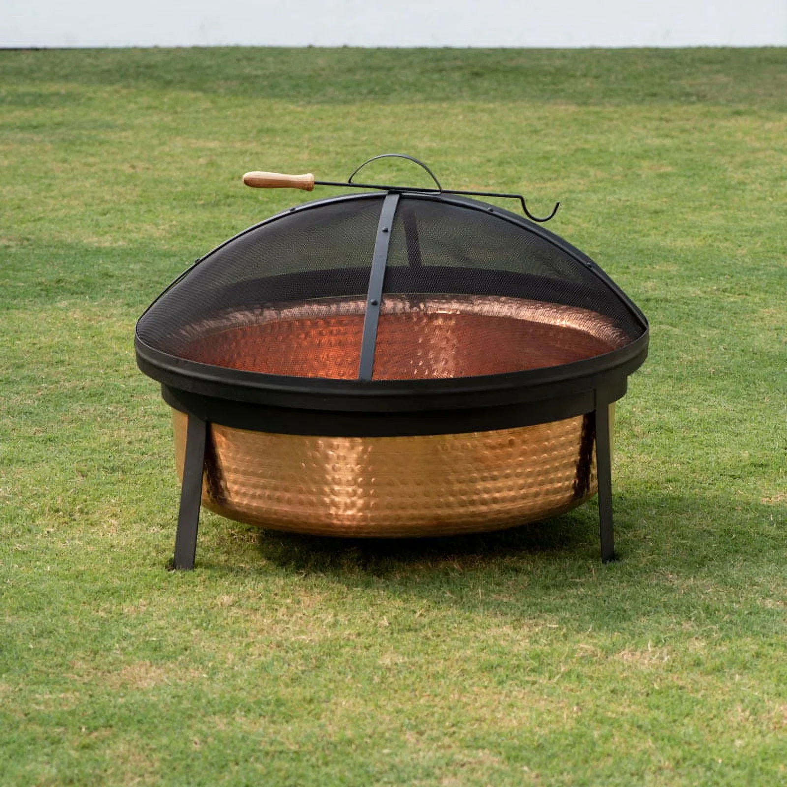 Better Homes & Gardens Wood Burning Copper Fire Pit, 30-inch diameter and 22-inch Height