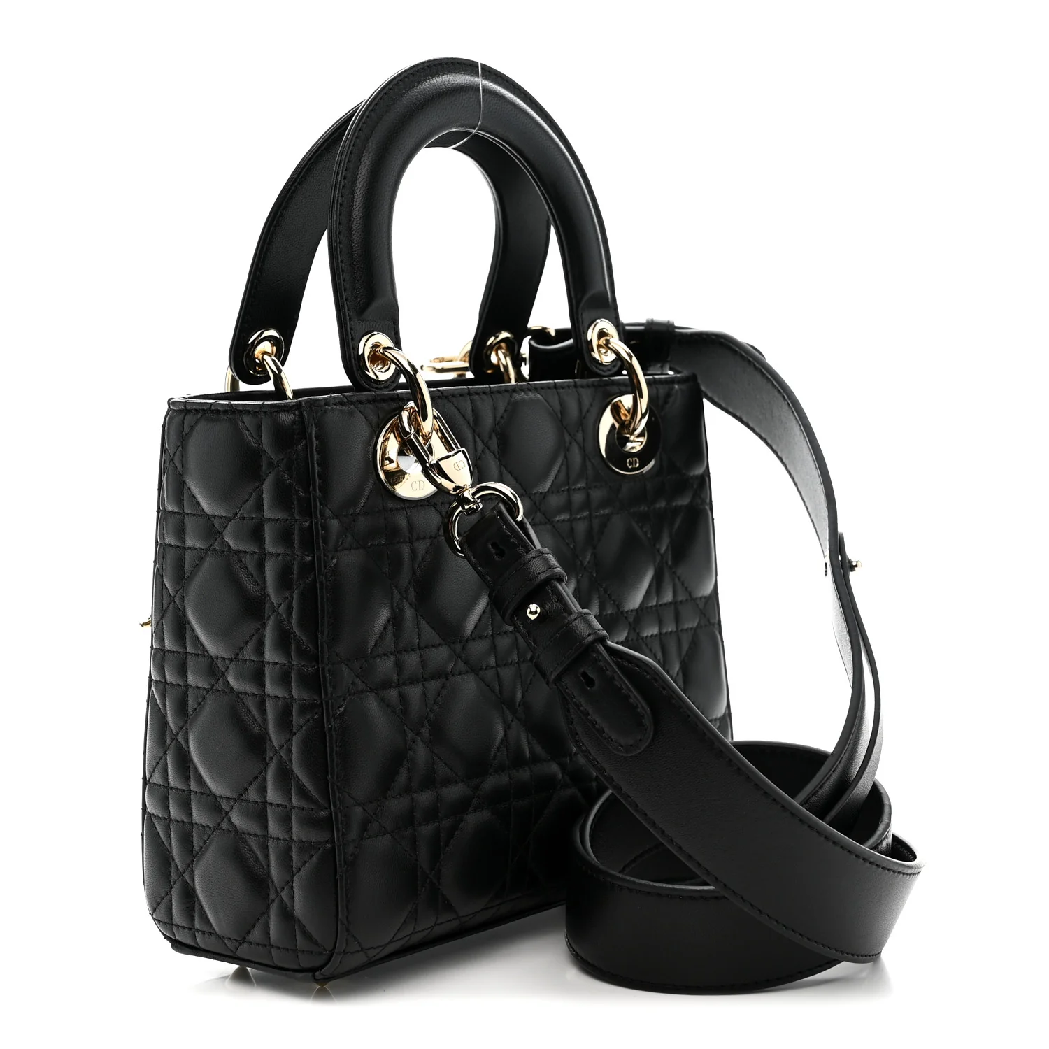 Lambskin Cannage Small My ABCDior Lady Dior Black