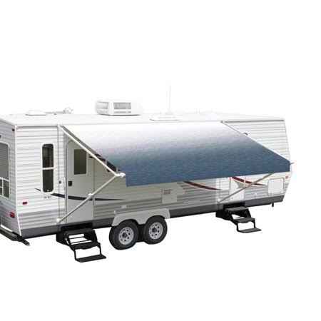 ShadePro RV Awning Fabric Replacement Premium Grade Vinyl 13' Slate Blue (Fabric Length 12'2 inch)