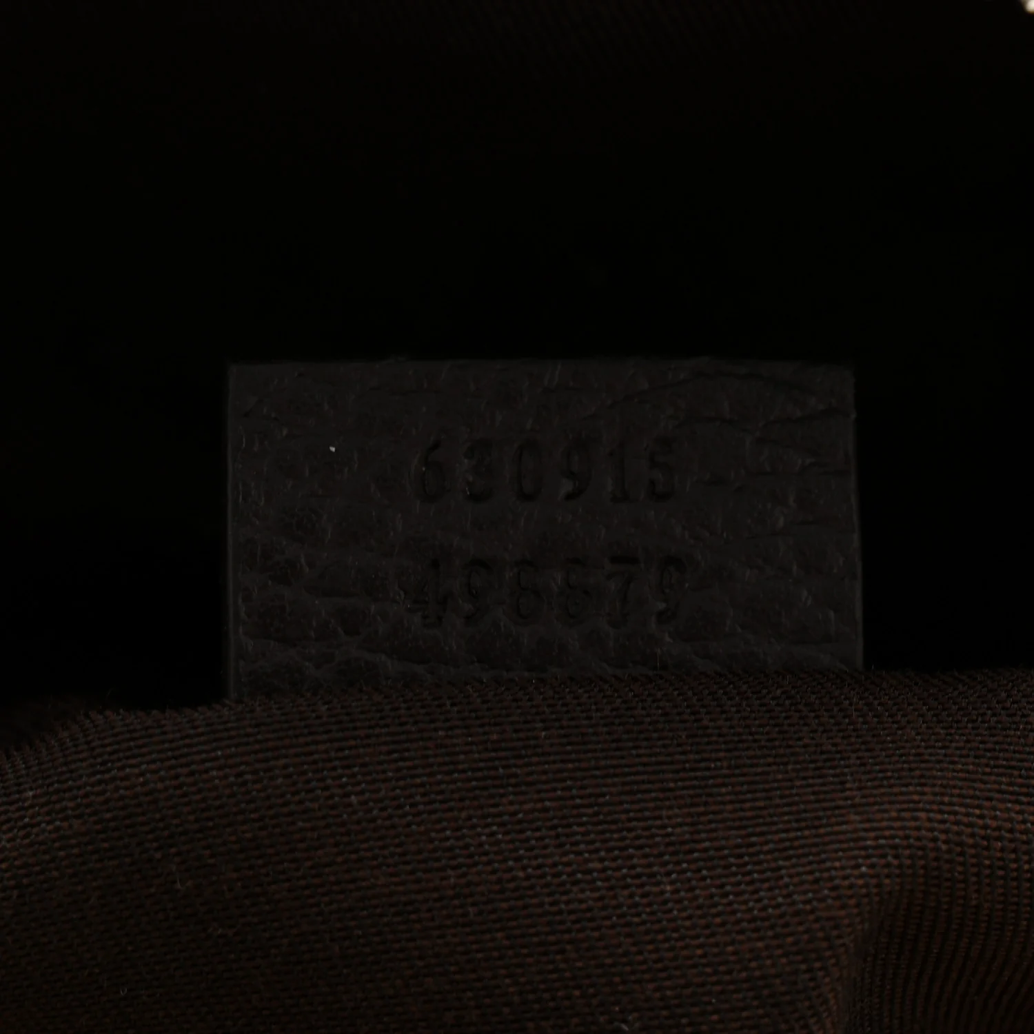 Monogram Dollar Calfskin Waist Pouch Beige Ebony Testa di Moro Marrone Scuro