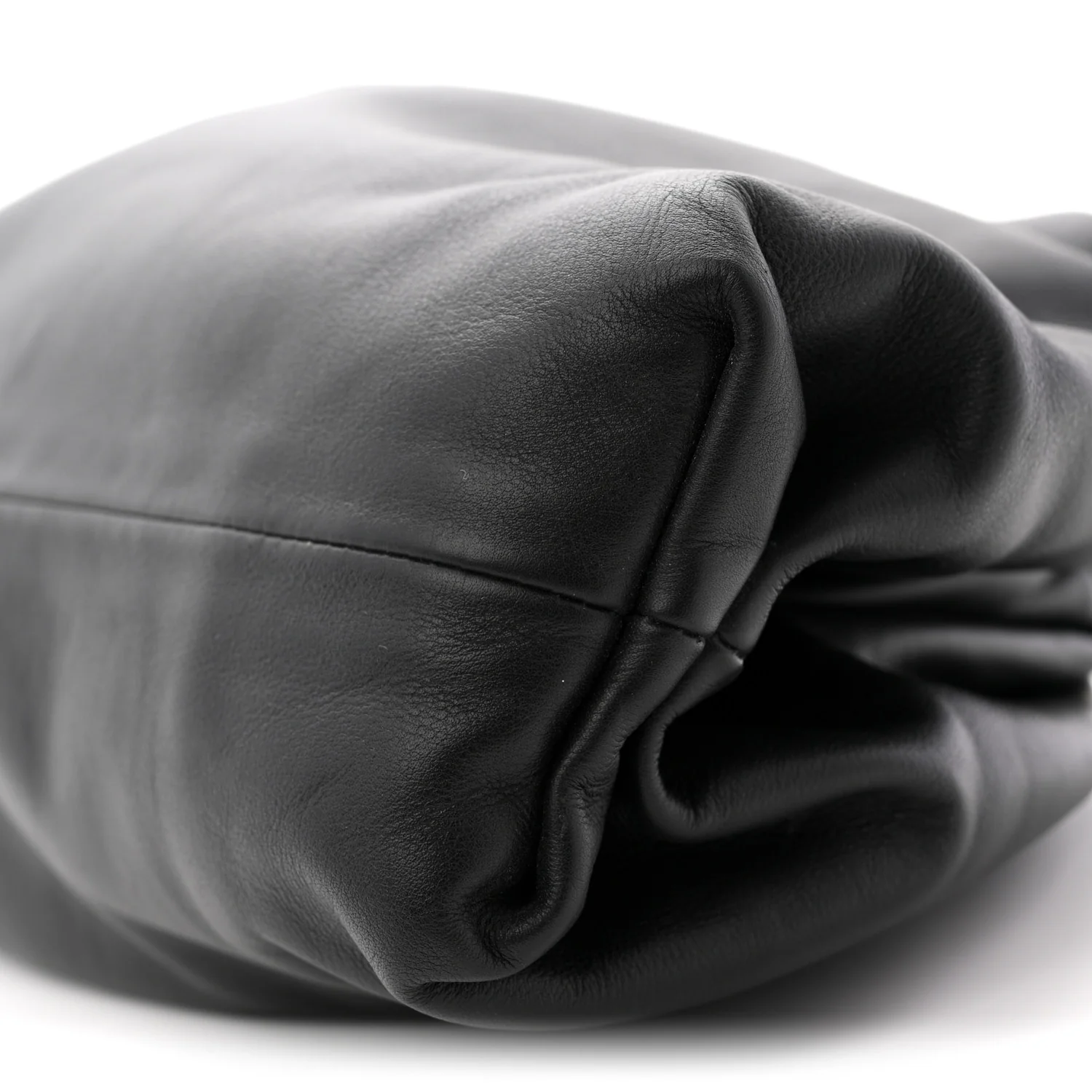 Smooth Butter Calf The Pouch Oversized Clutch Black