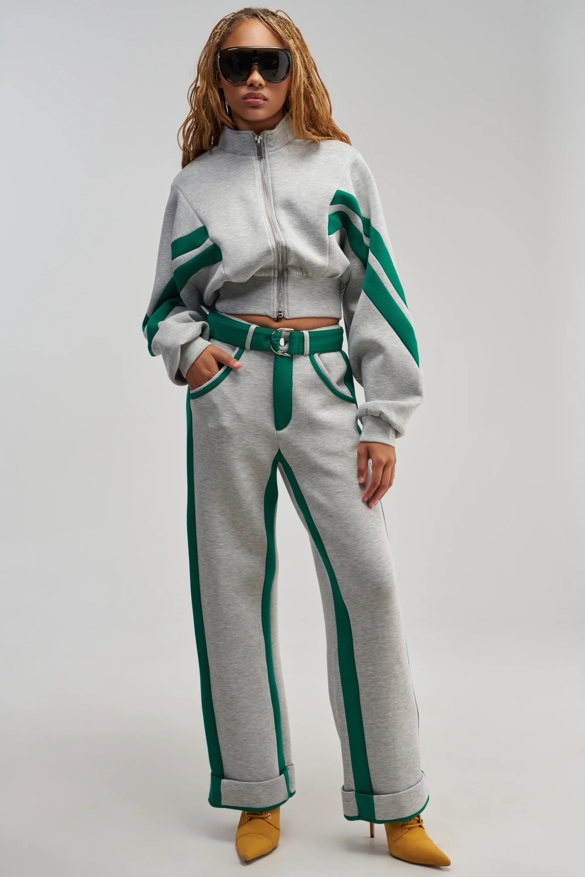 SPORT MODE SCUBA PANT IN GREY - Akira Store