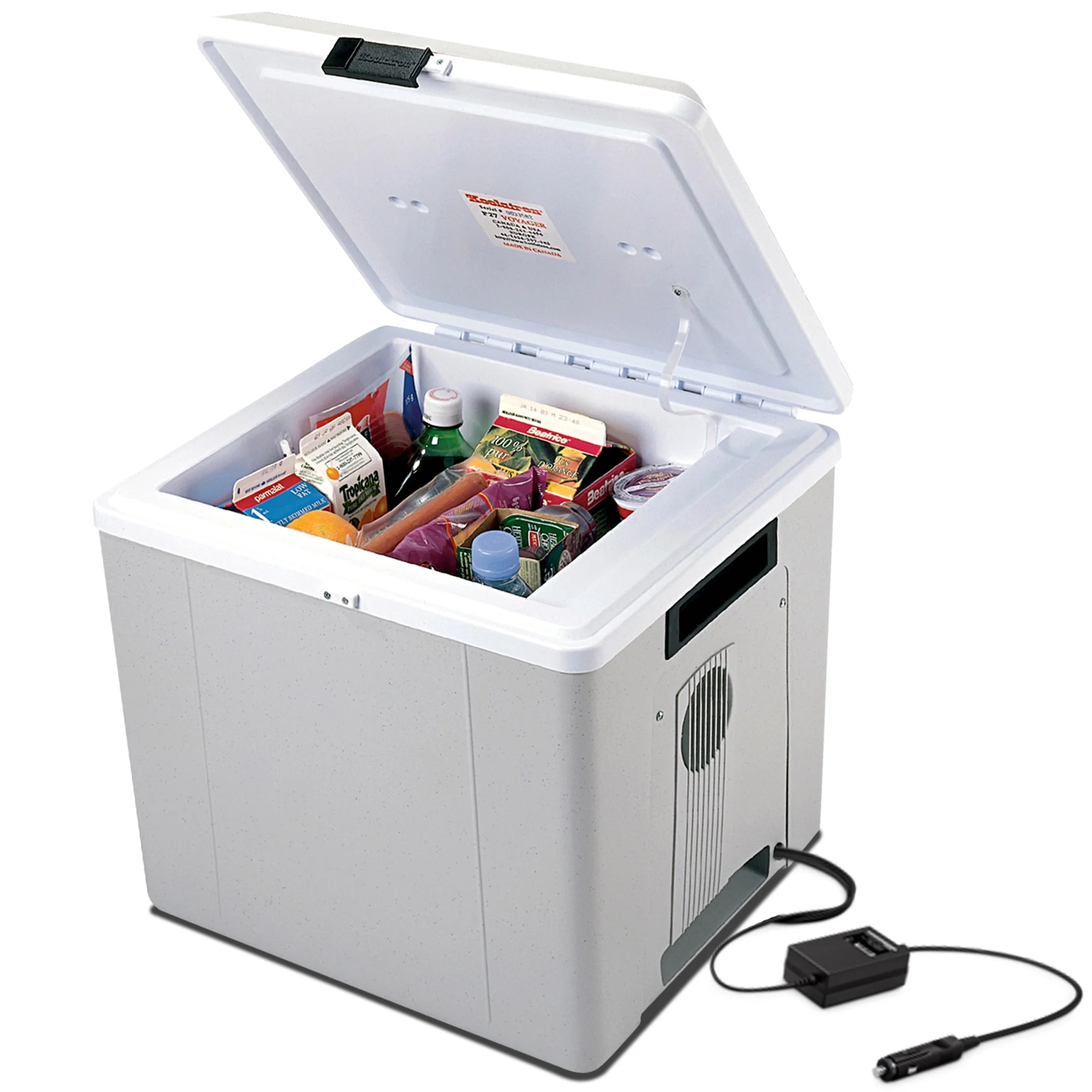 Koolatron 12V Electric Cooler/Warmer 27 L (29 Qt), Two - Way Design, Gray