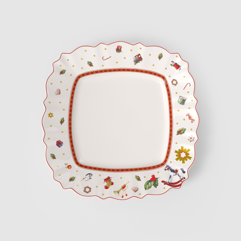 Toy's Delight Dinner plate - Red, Premium Porcelain