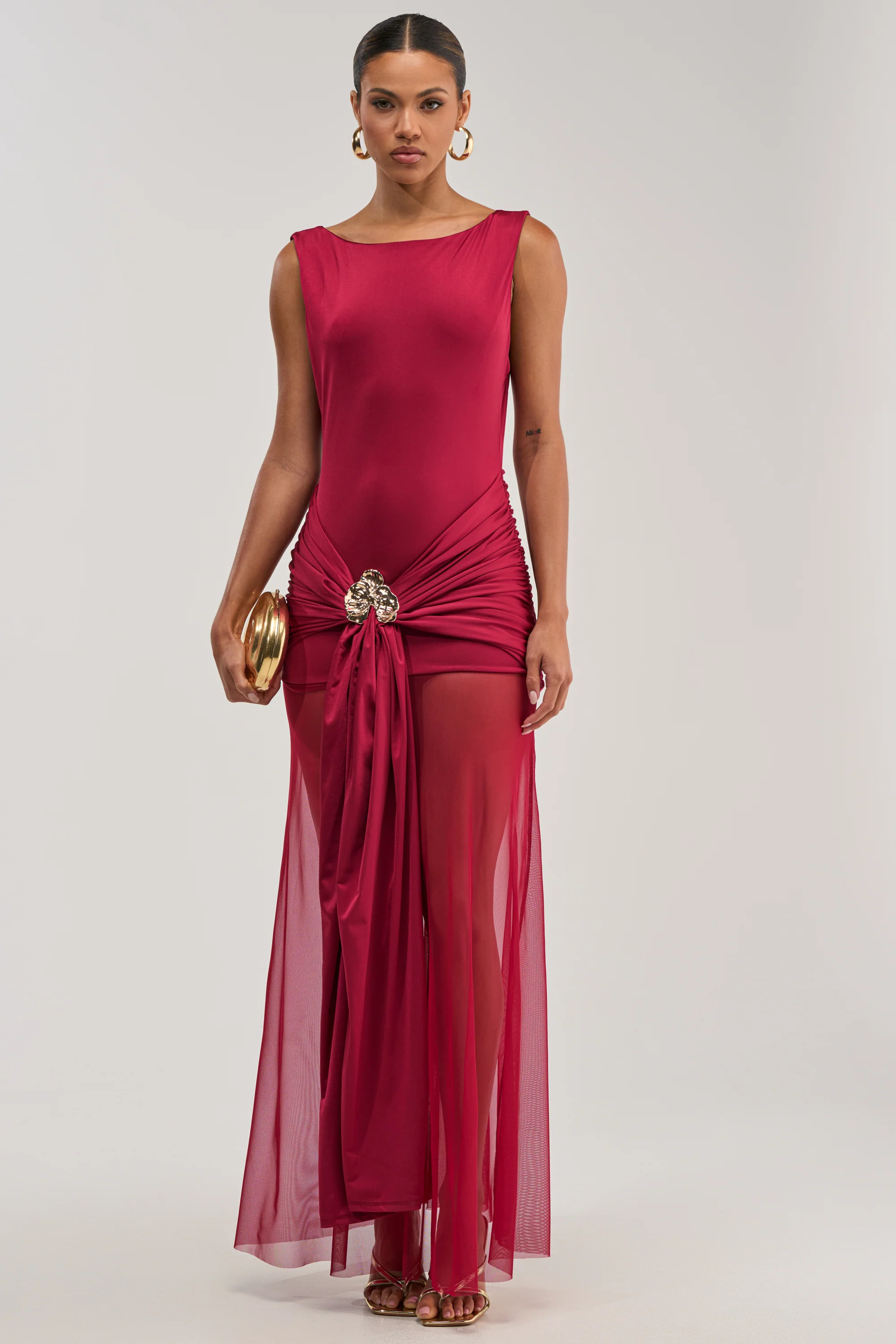 CHAMPAGNE TOAST MAXI DRESS - Akira Store