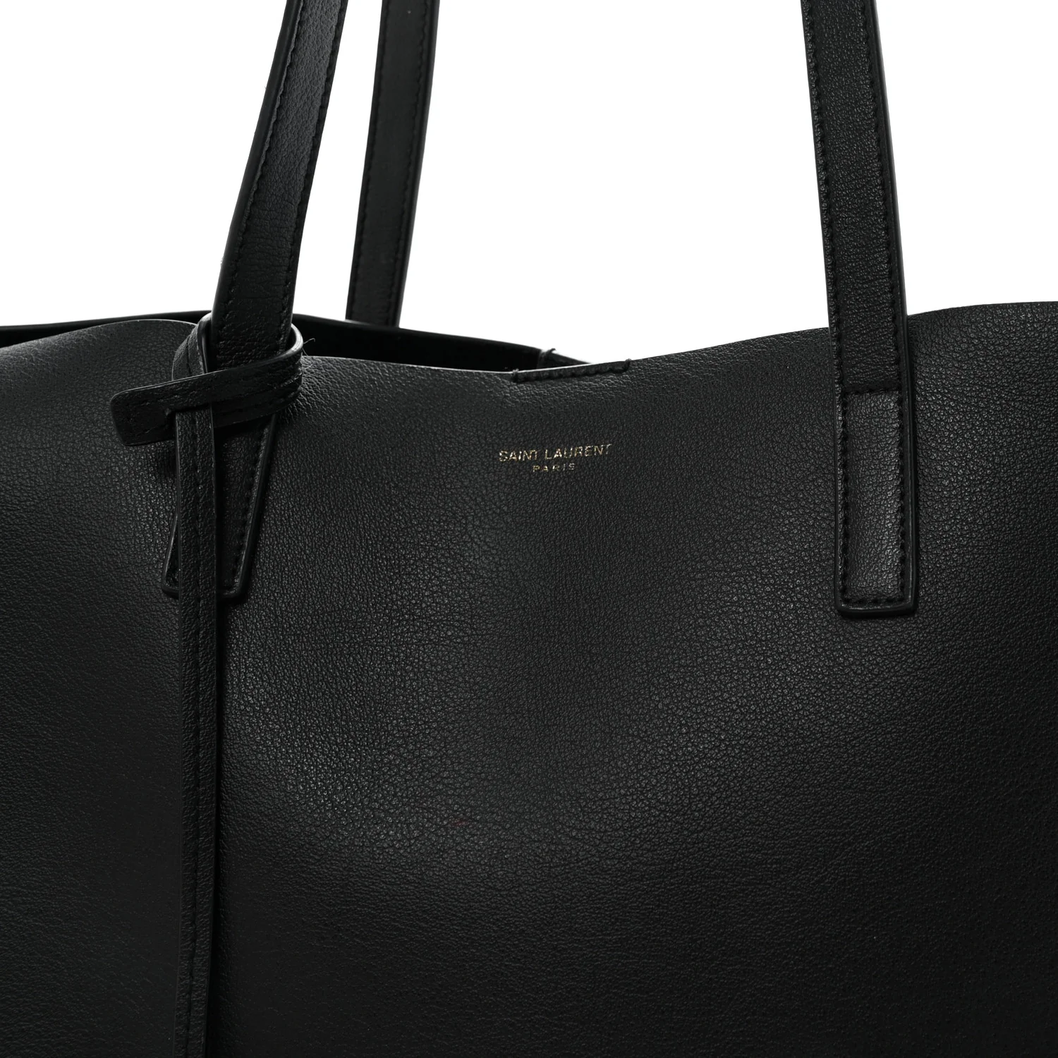 Calfskin Large Shopping Tote Black