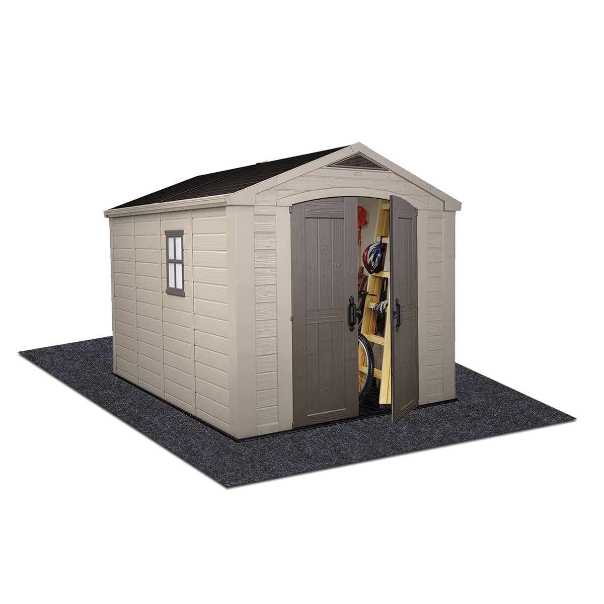 Meitola Outdoor Storage Shed Mat,Waterproof and Dustproof Outdoor Carport Mat��Backing Prevents Liquid Penetration,Soft Material, Patio Furniture Mat