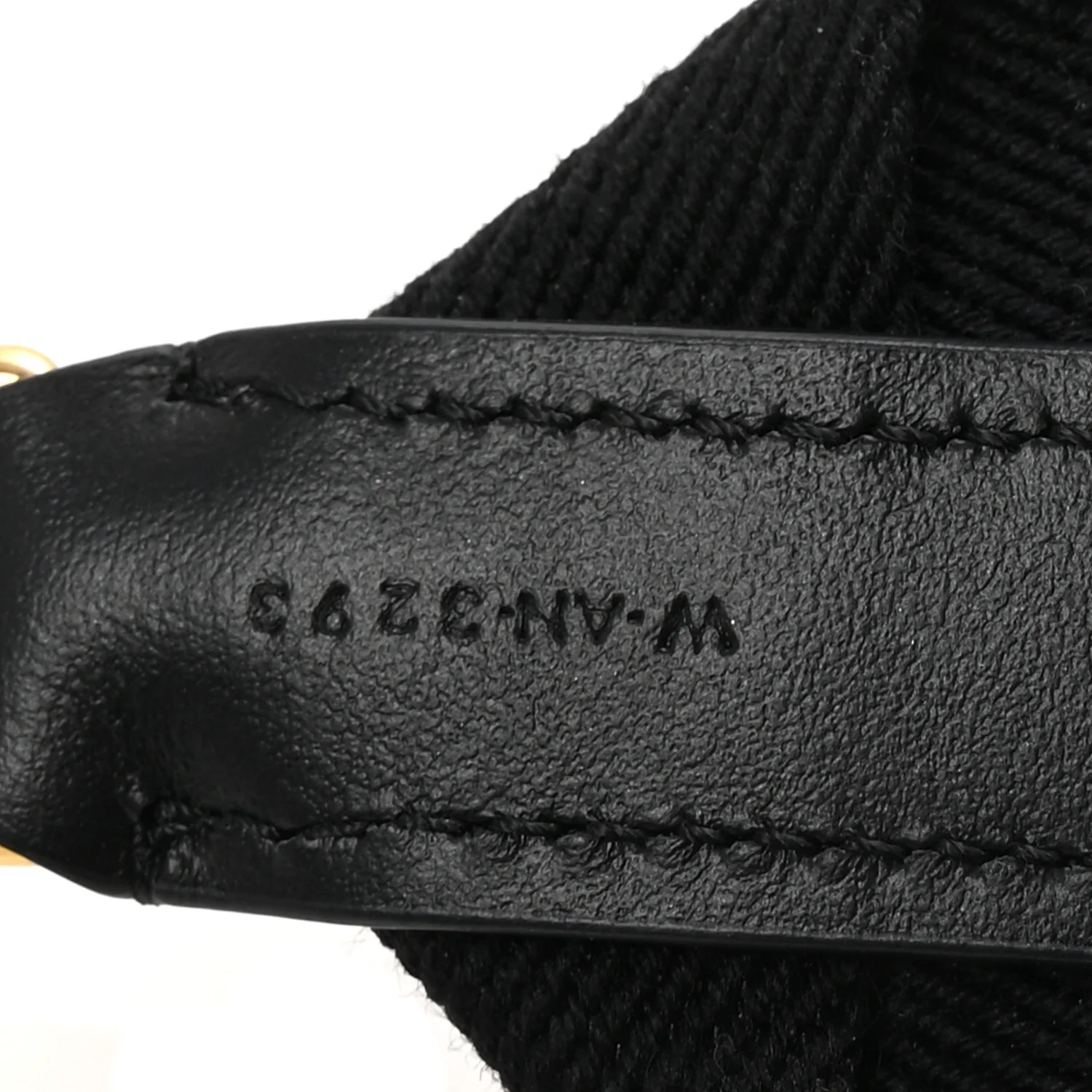 Jacquard Wool Logo Short Strap Black Beige