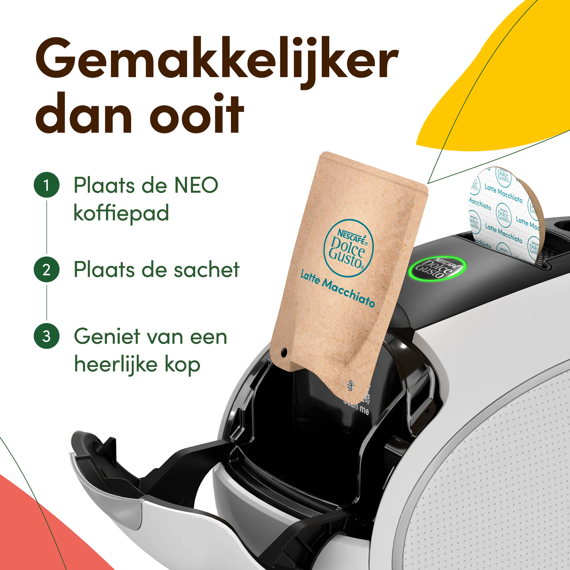 Krups Koffiemachine NESCAFÉ Dolce Gusto NEO LATTE wit KP850110