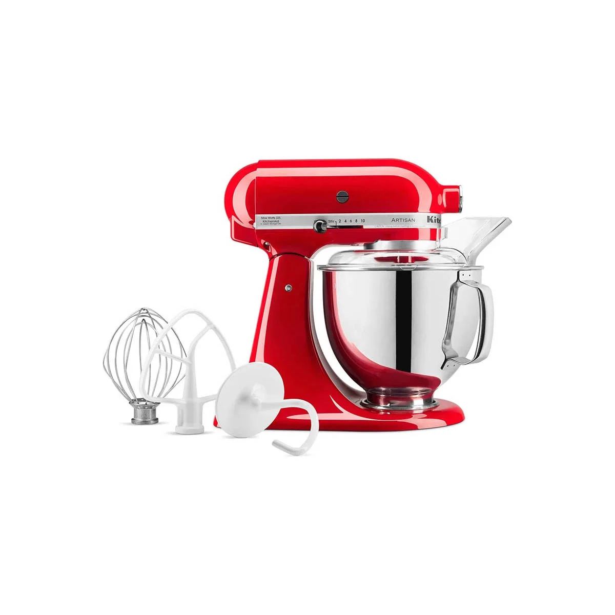 Artisan Series Tilt Head 5 qt Stand Mixer, Passion Red with Flat Beater, Dough Hook, Whip(Passion Red) - Image 5